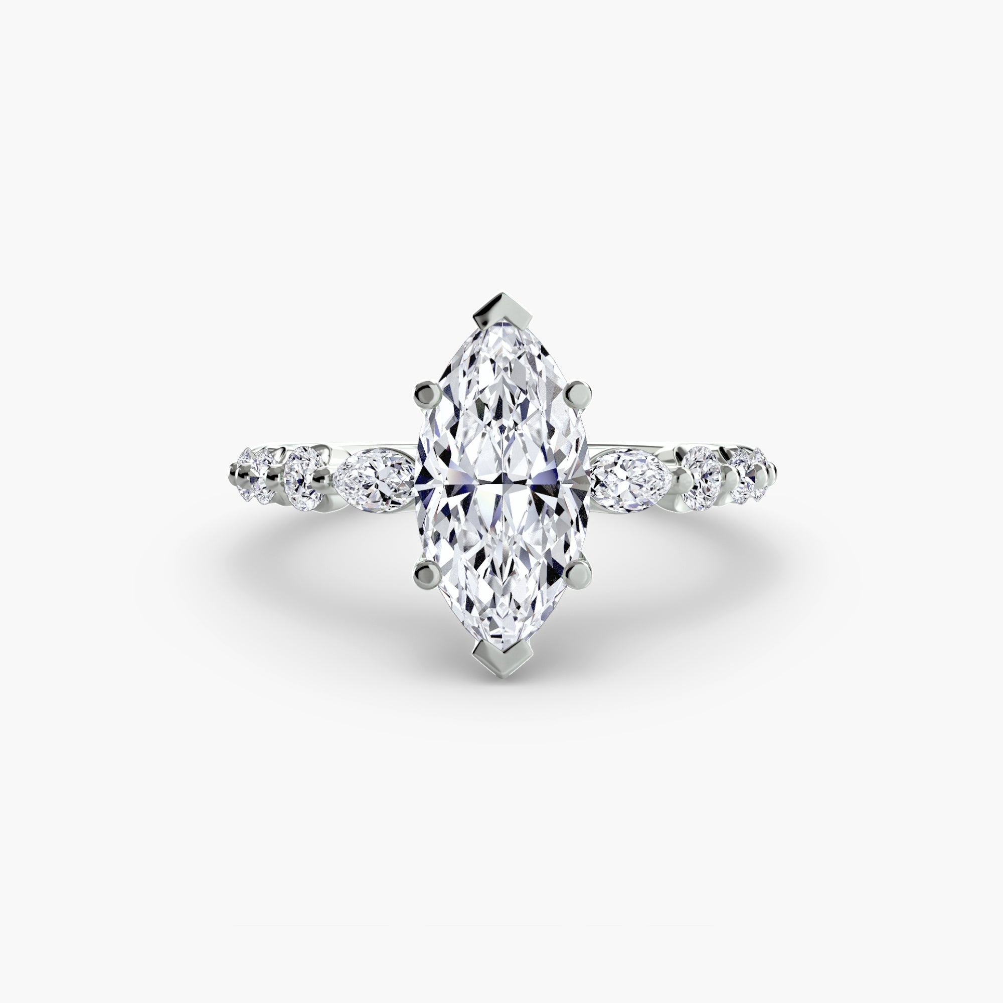 Tiered Accent Solitaire Setting