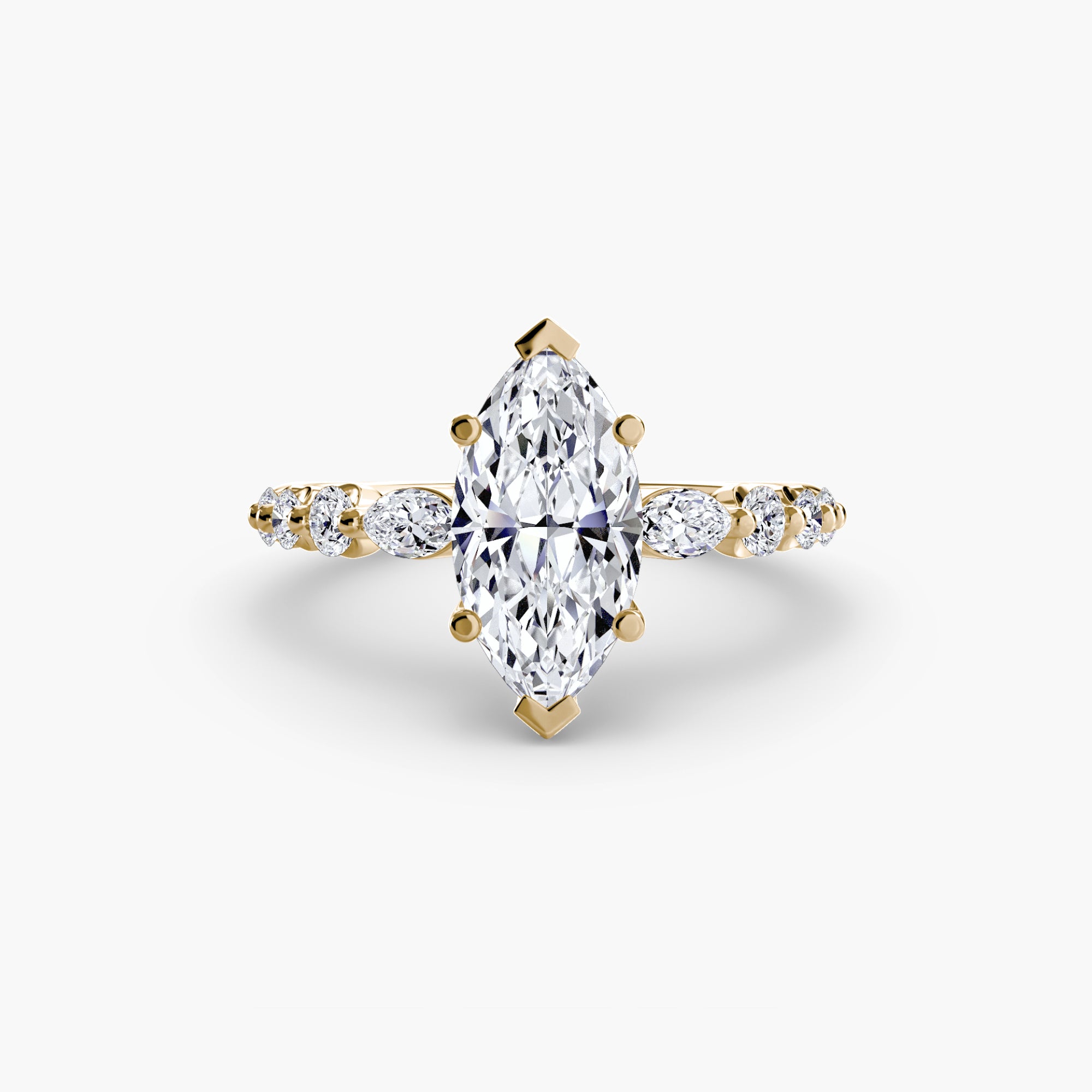Tiered Accent Solitaire Setting