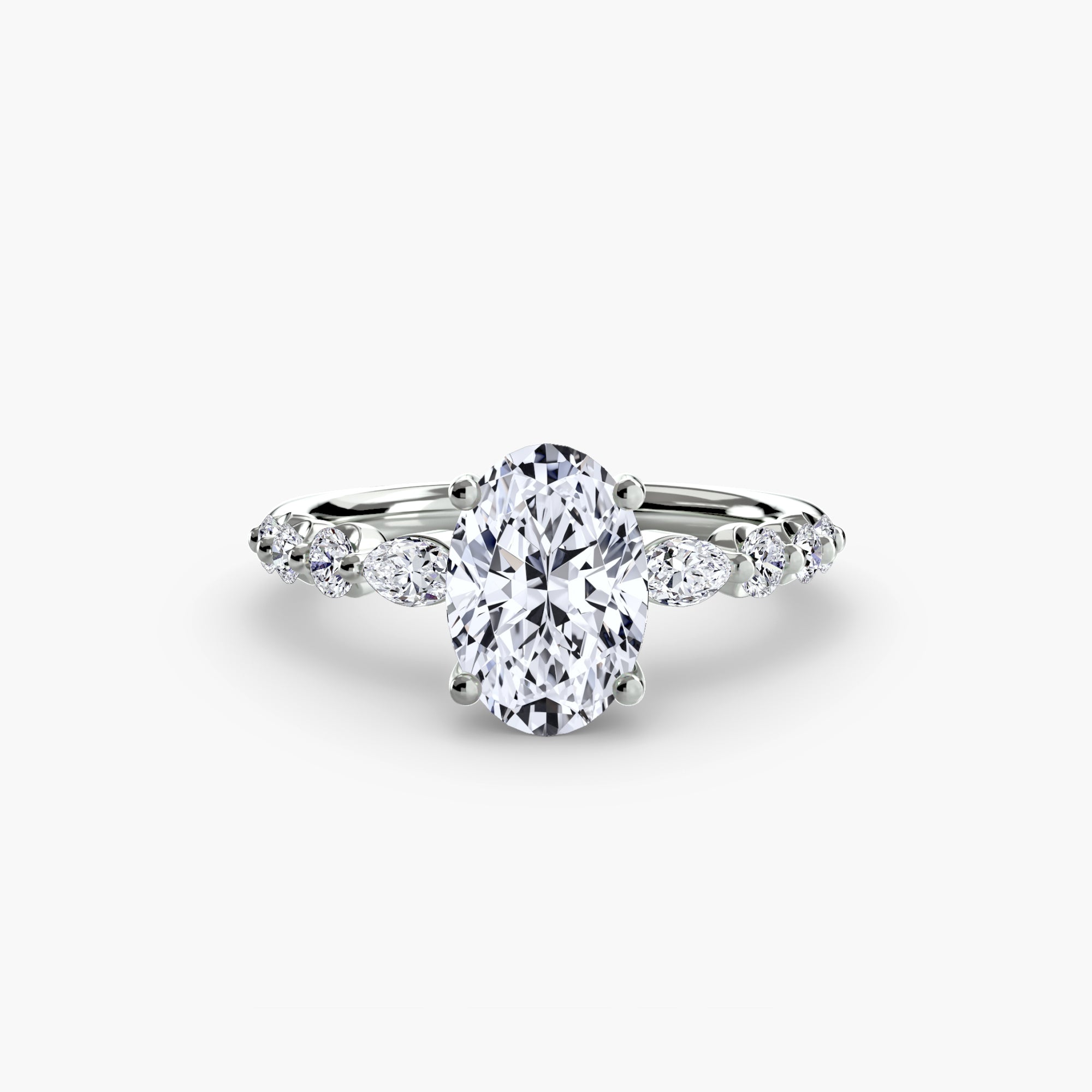 Tiered Accent Solitaire Setting