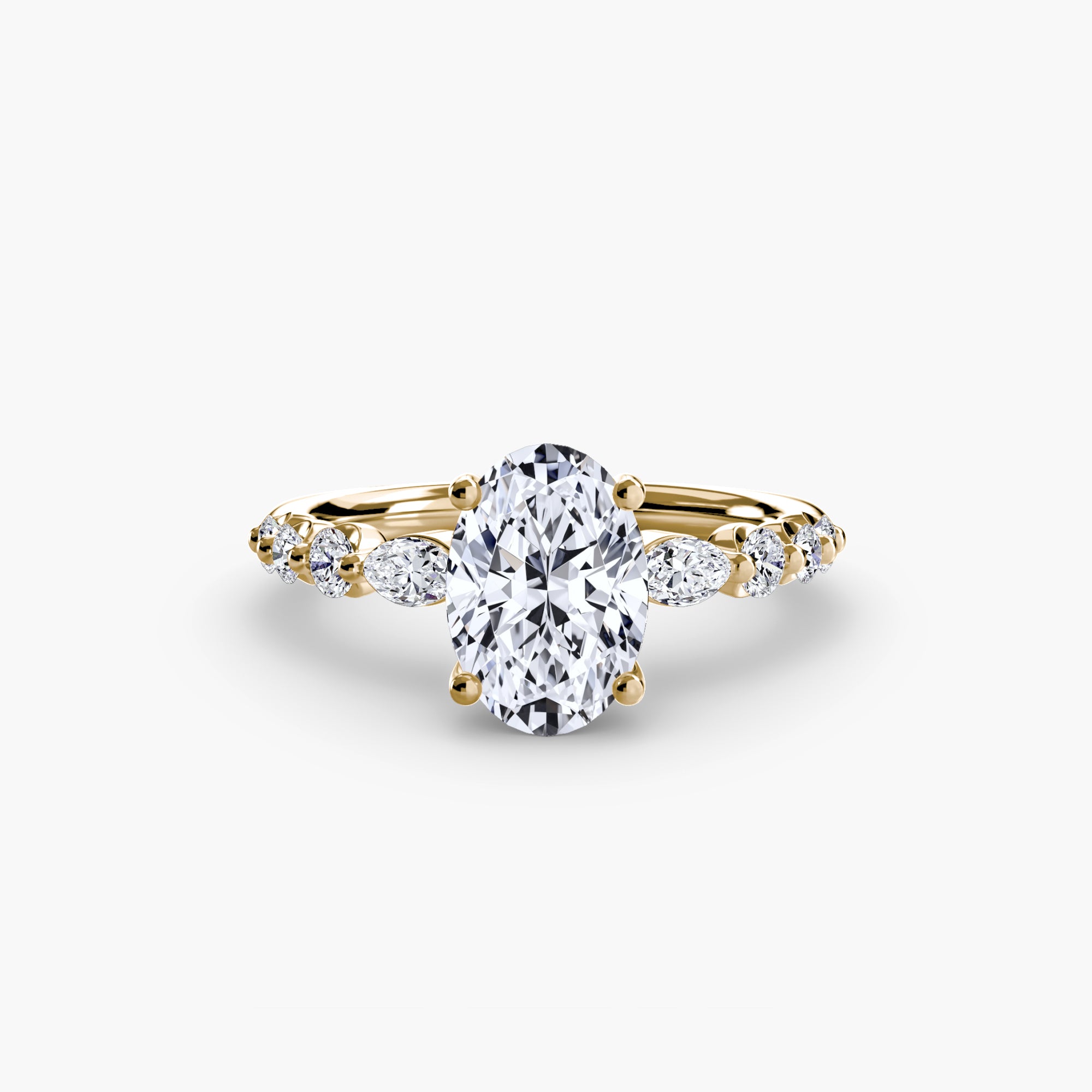 Tiered Accent Solitaire Setting