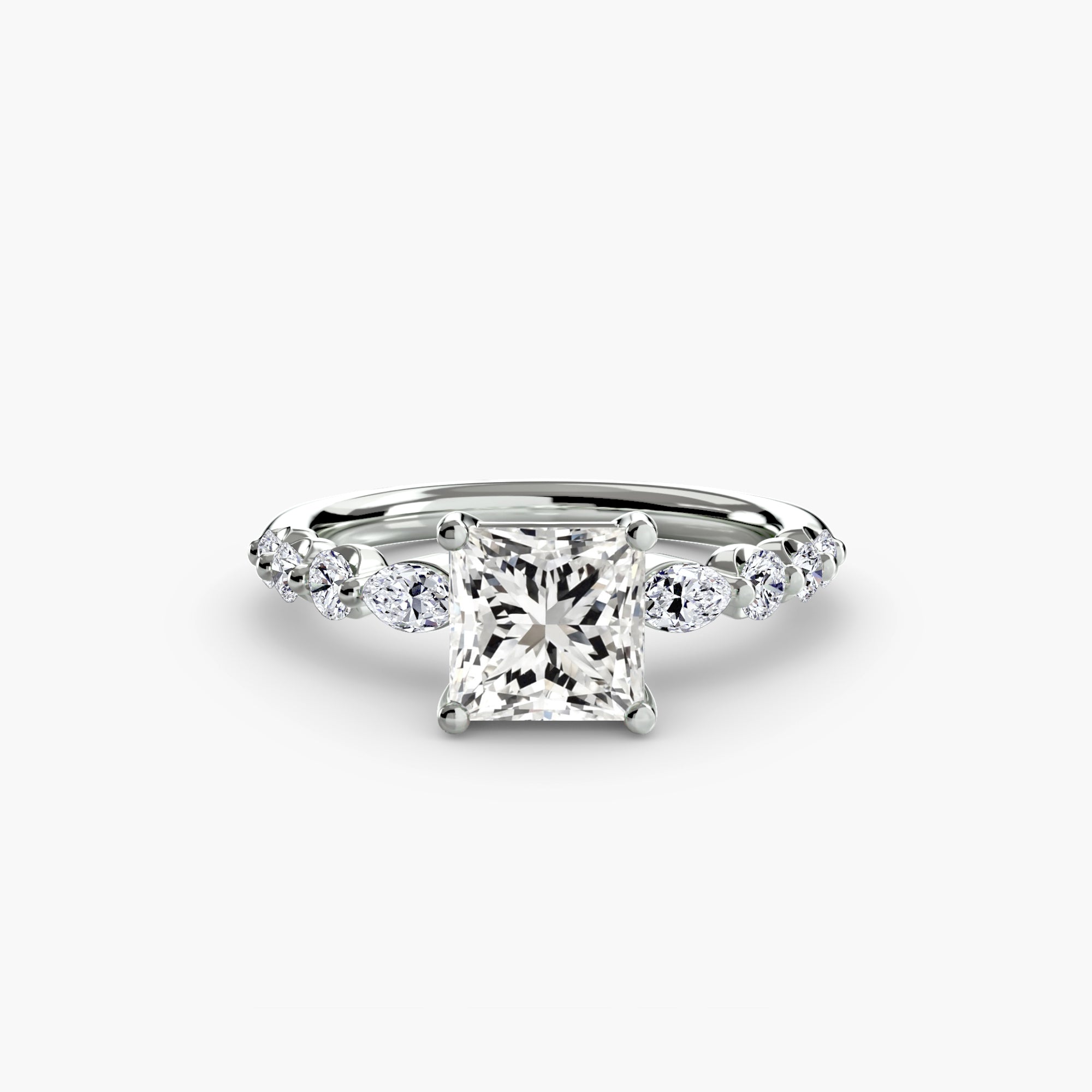 Tiered Accent Solitaire Setting