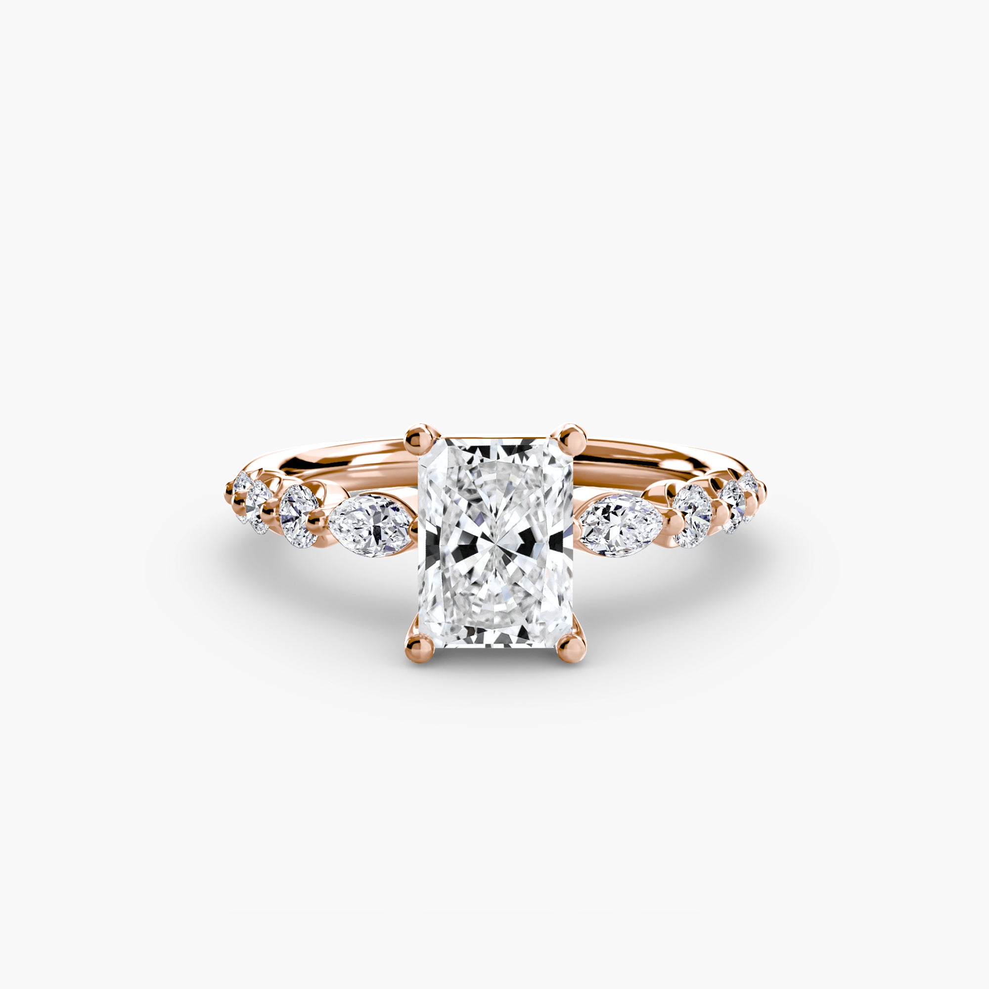 Tiered Accent Solitaire Setting