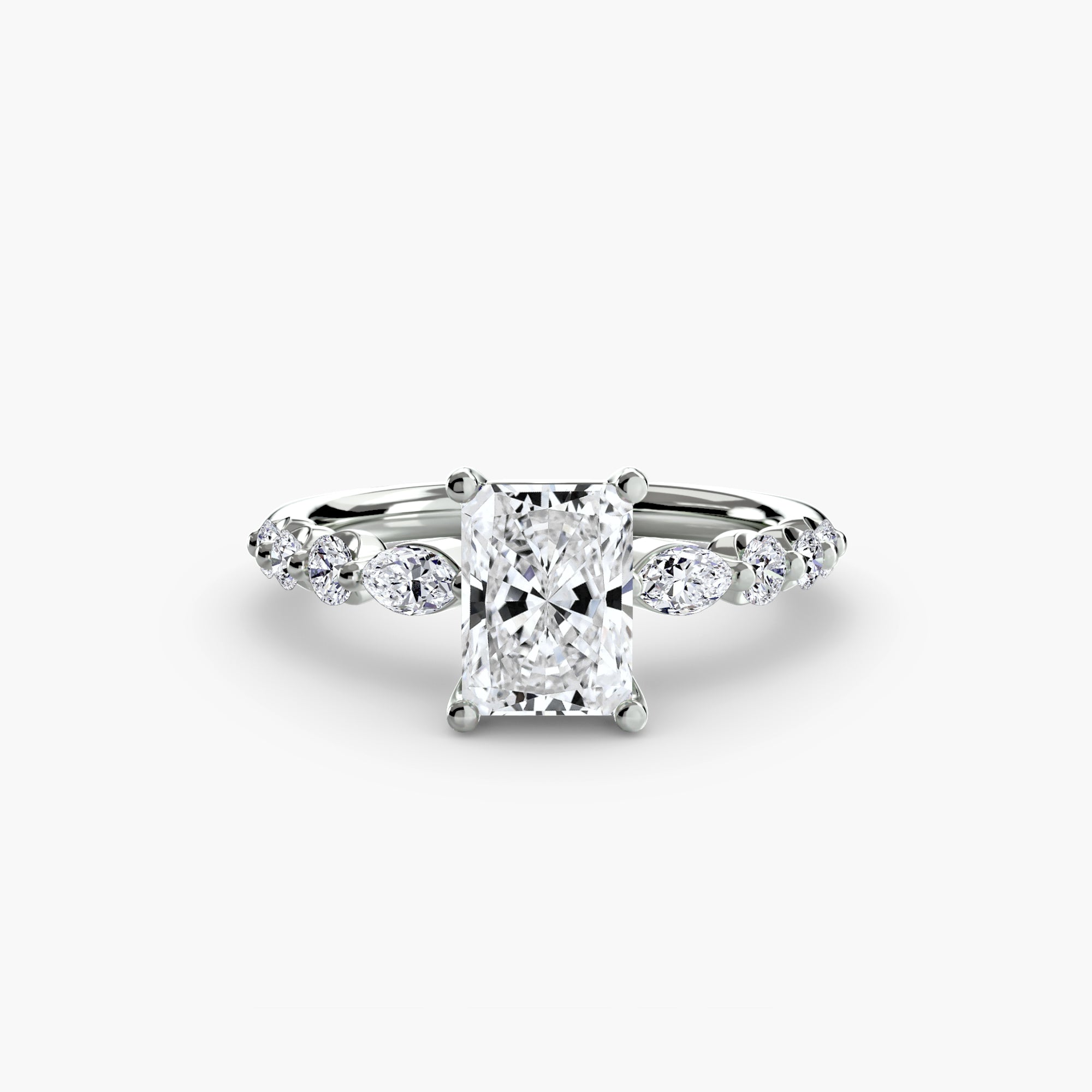 Tiered Accent Solitaire Setting
