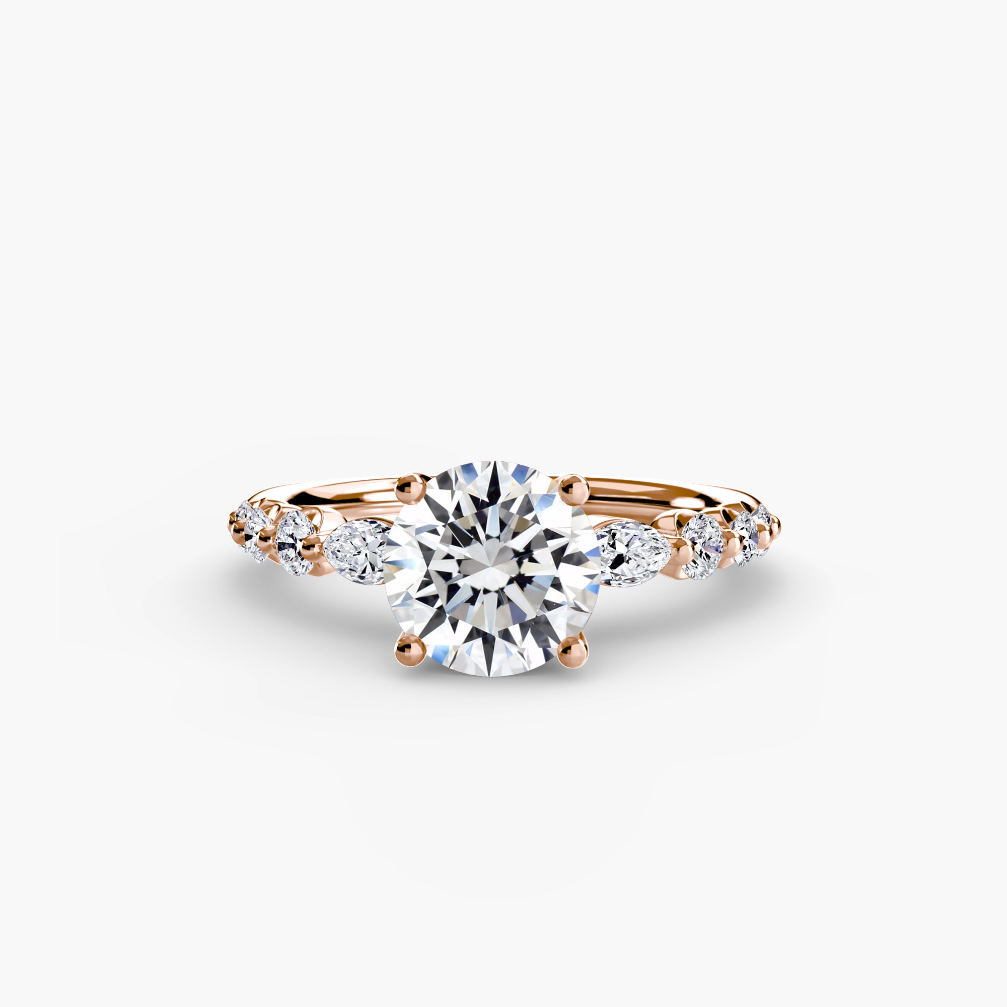 Tiered Accent Solitaire Setting