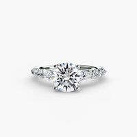 The Tiered Accent Ring ring setting in 14k white gold