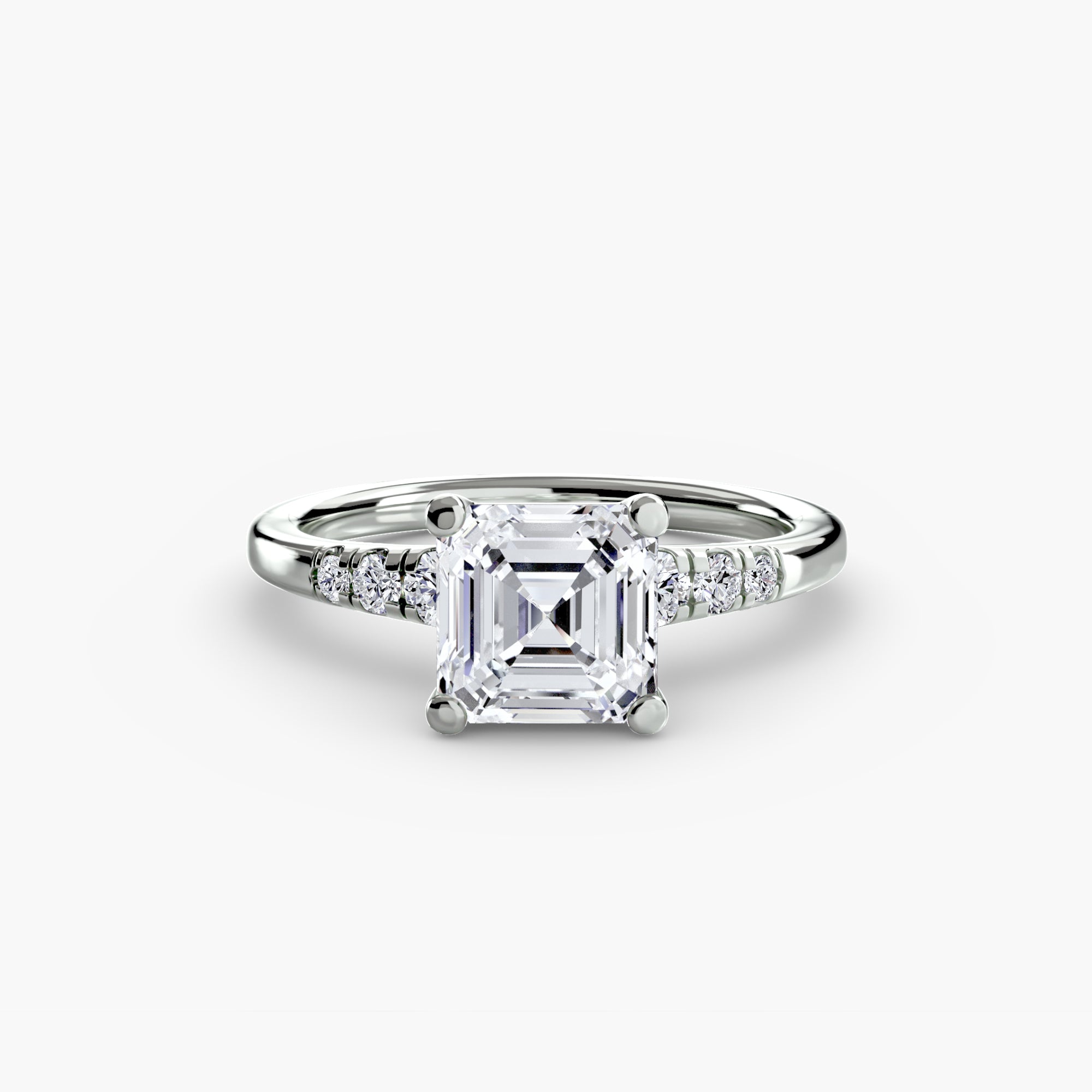 Shoulder Accent Solitaire Setting