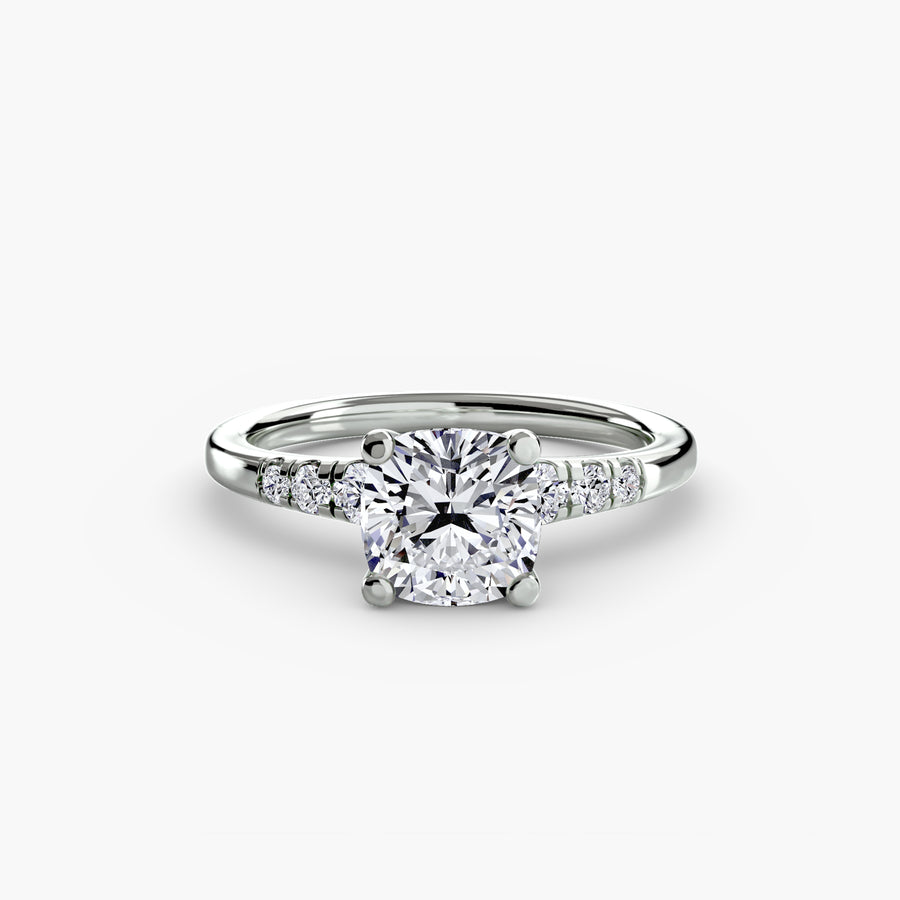 Shoulder Accent Solitaire Setting