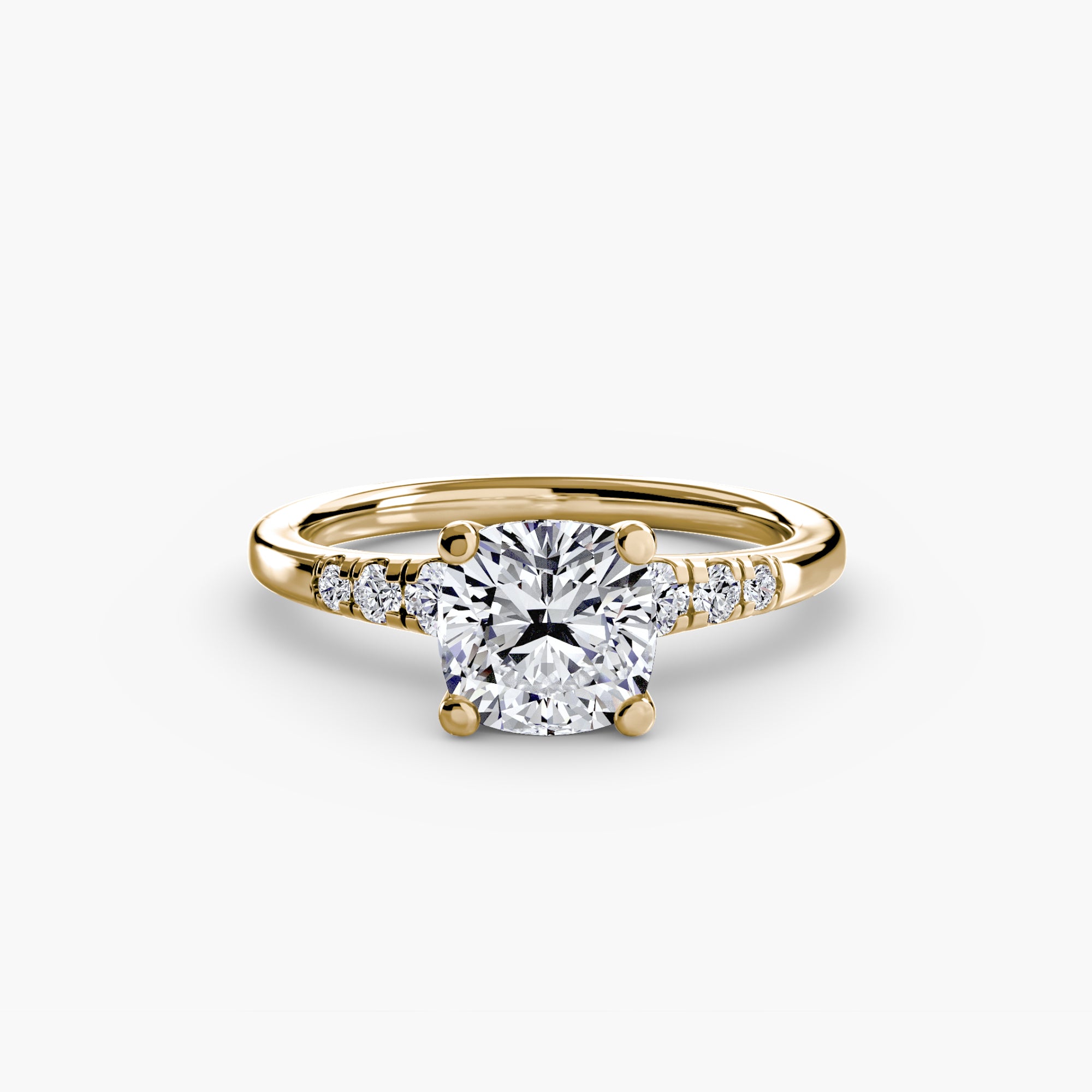 Shoulder Accent Solitaire Setting