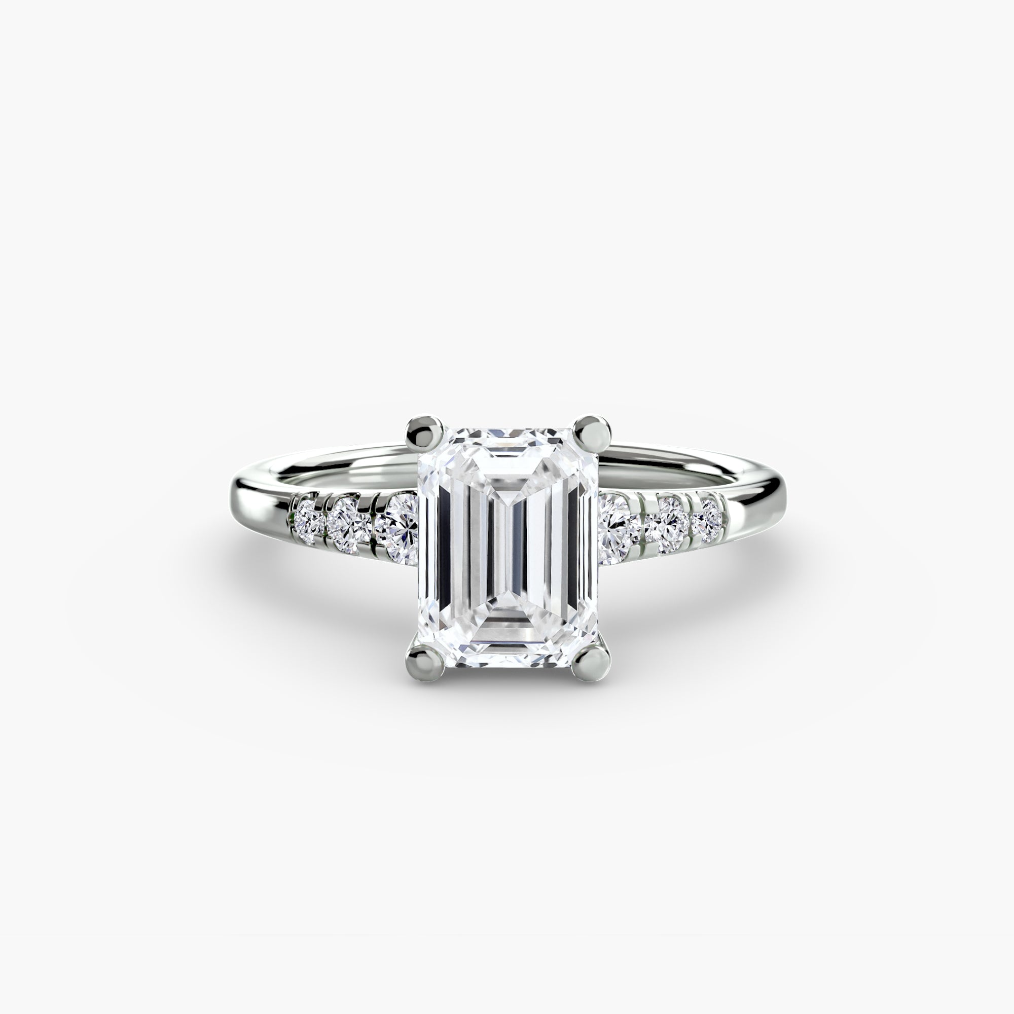 Shoulder Accent Solitaire Setting
