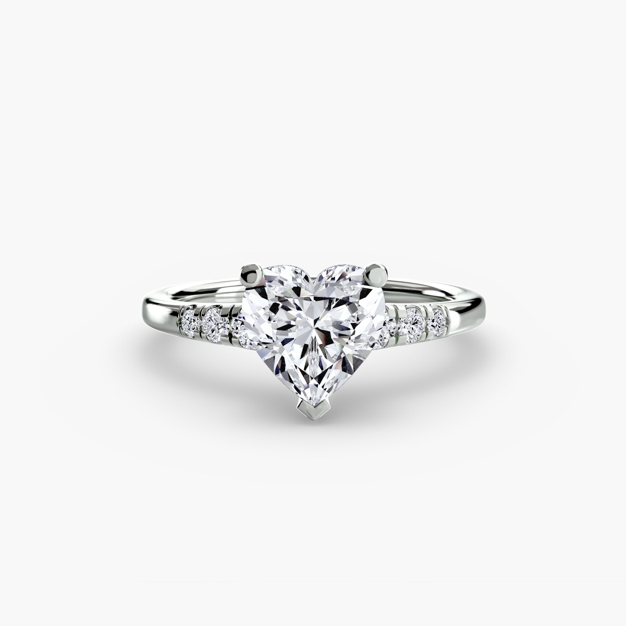 Shoulder Accent Solitaire Setting