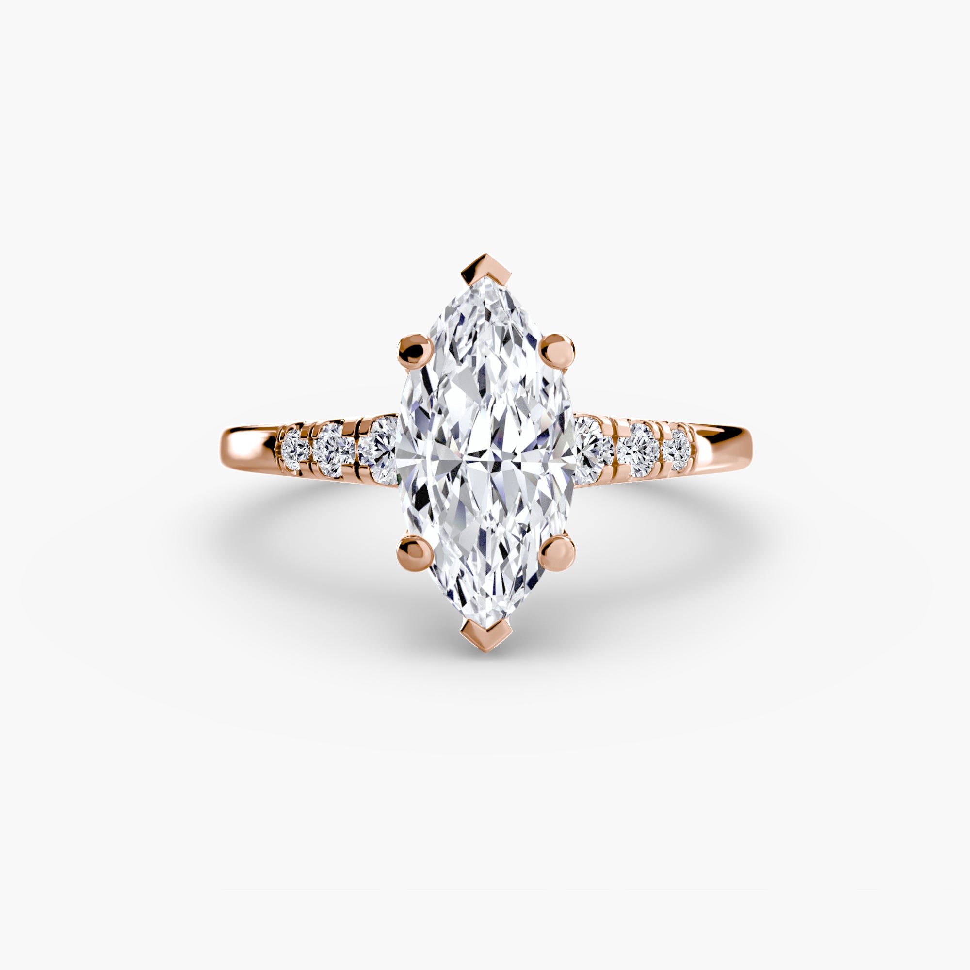 Shoulder Accent Solitaire Setting