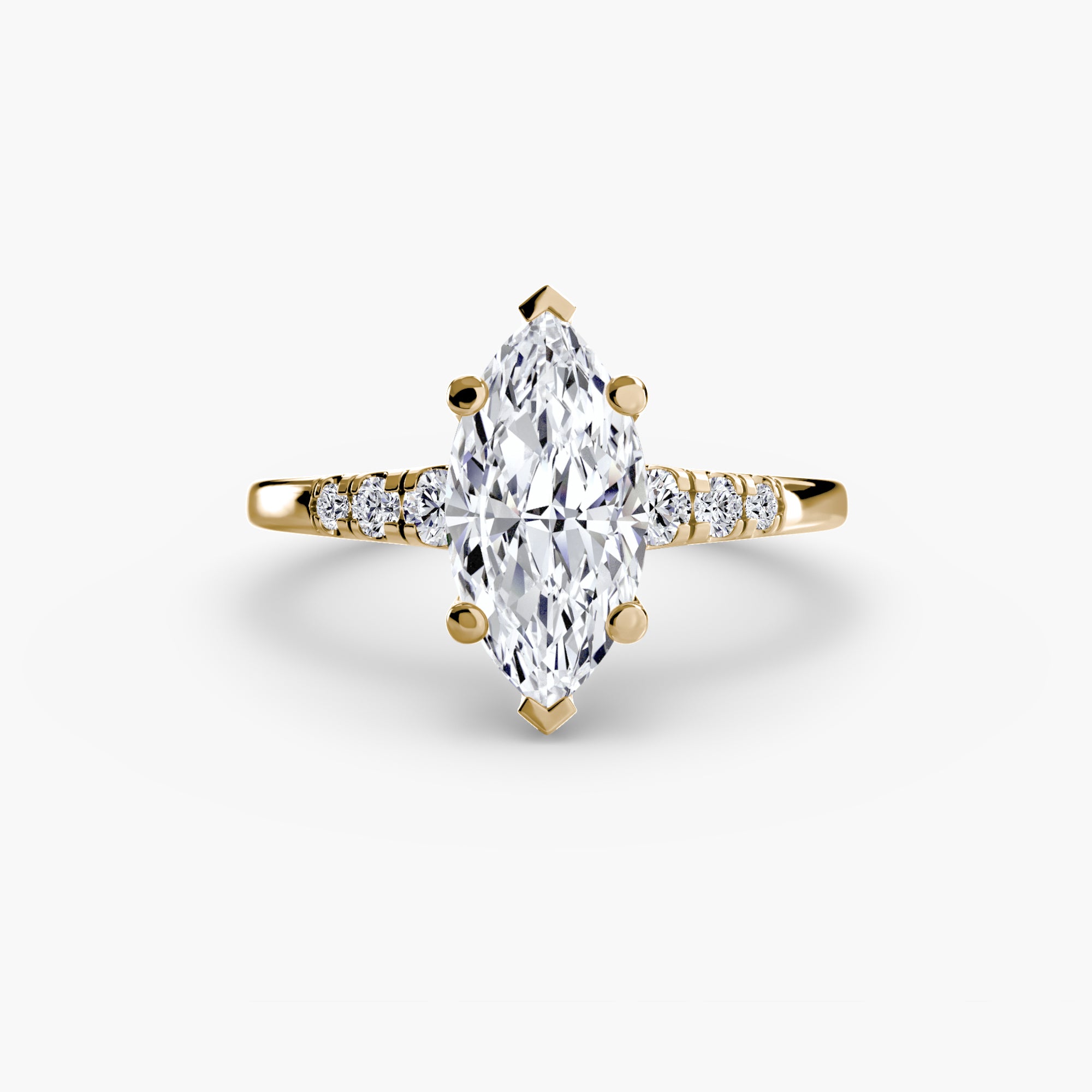 Shoulder Accent Solitaire Setting