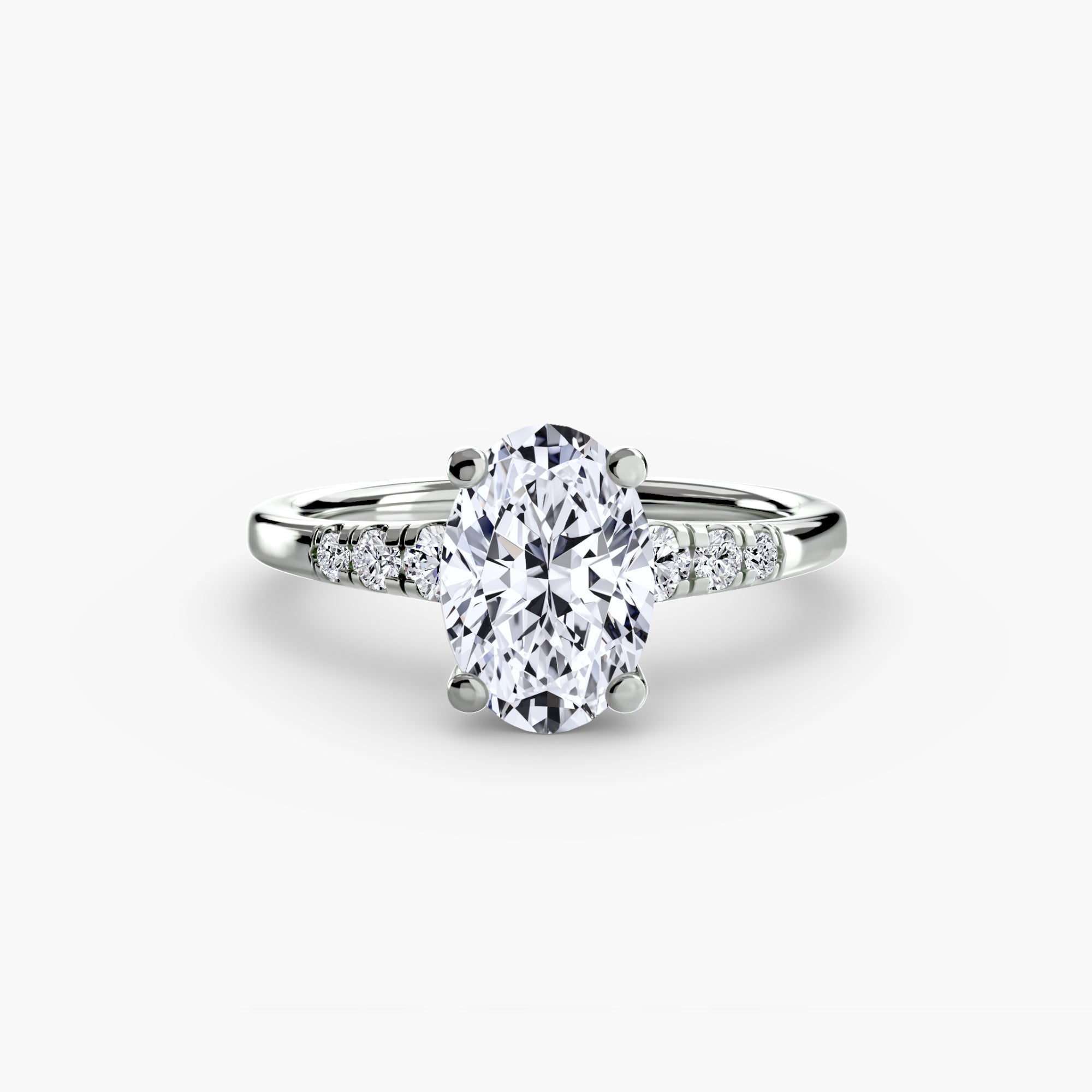 Shoulder Accent Solitaire Setting