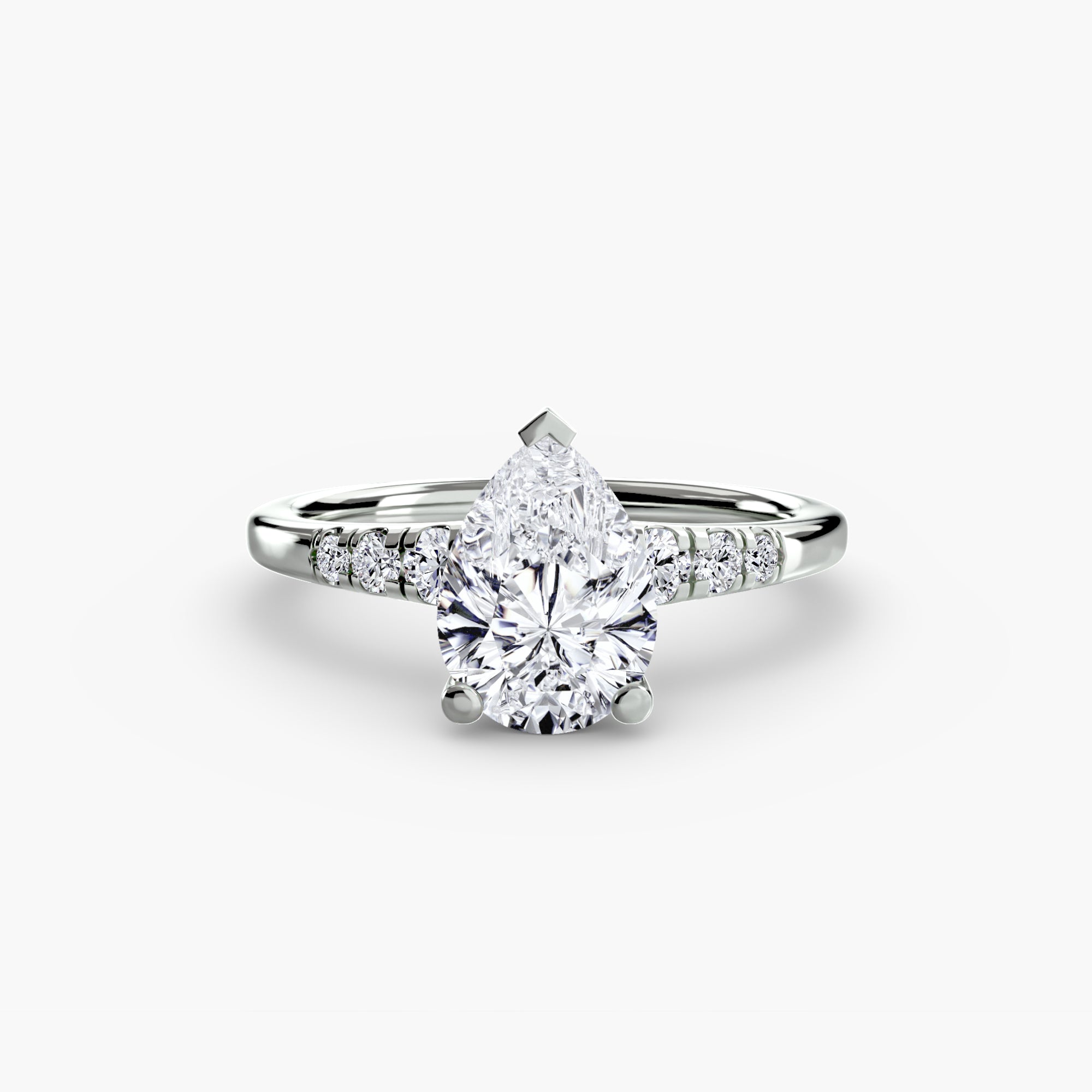 Shoulder Accent Solitaire Setting