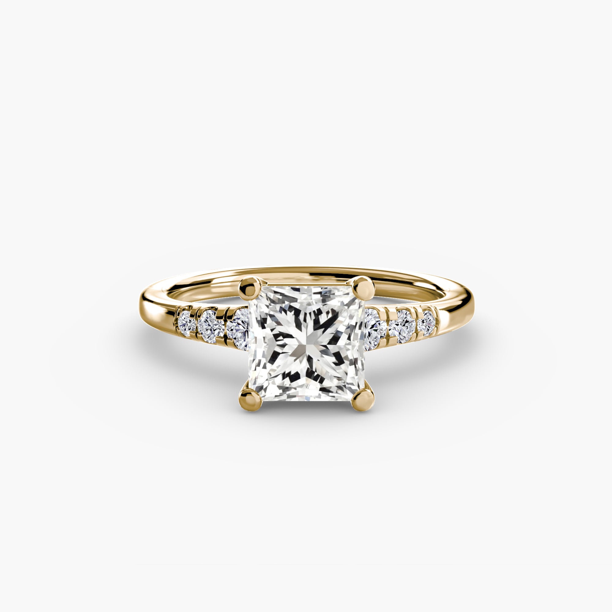 Shoulder Accent Solitaire Setting
