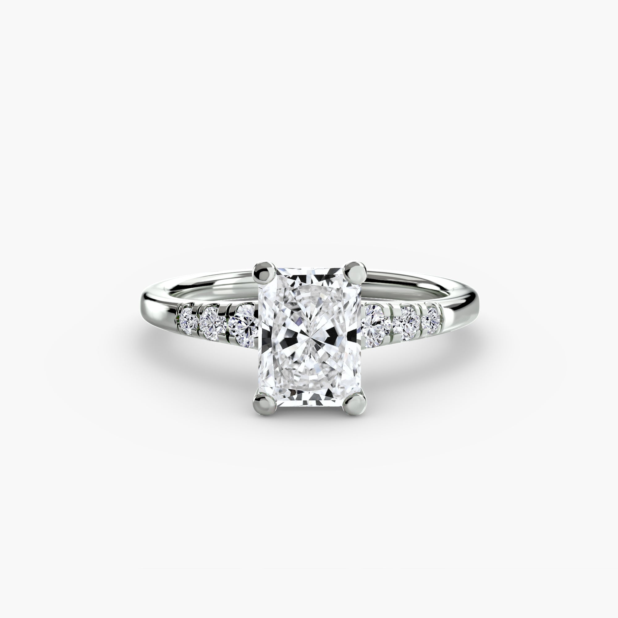 Shoulder Accent Solitaire Setting