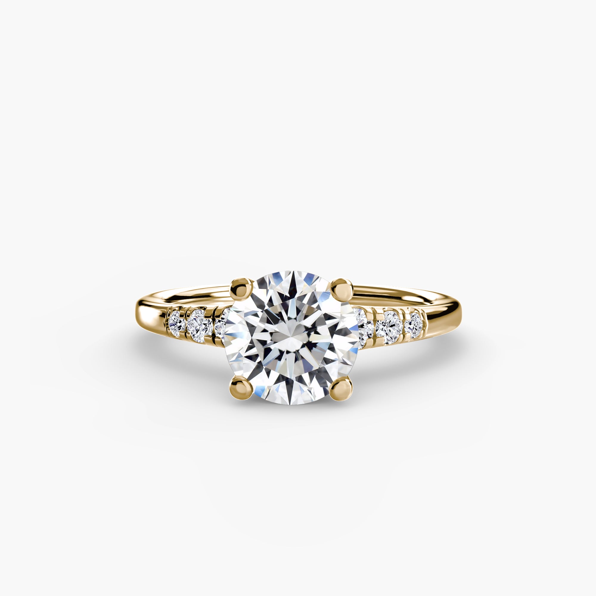 Shoulder Accent Solitaire Setting