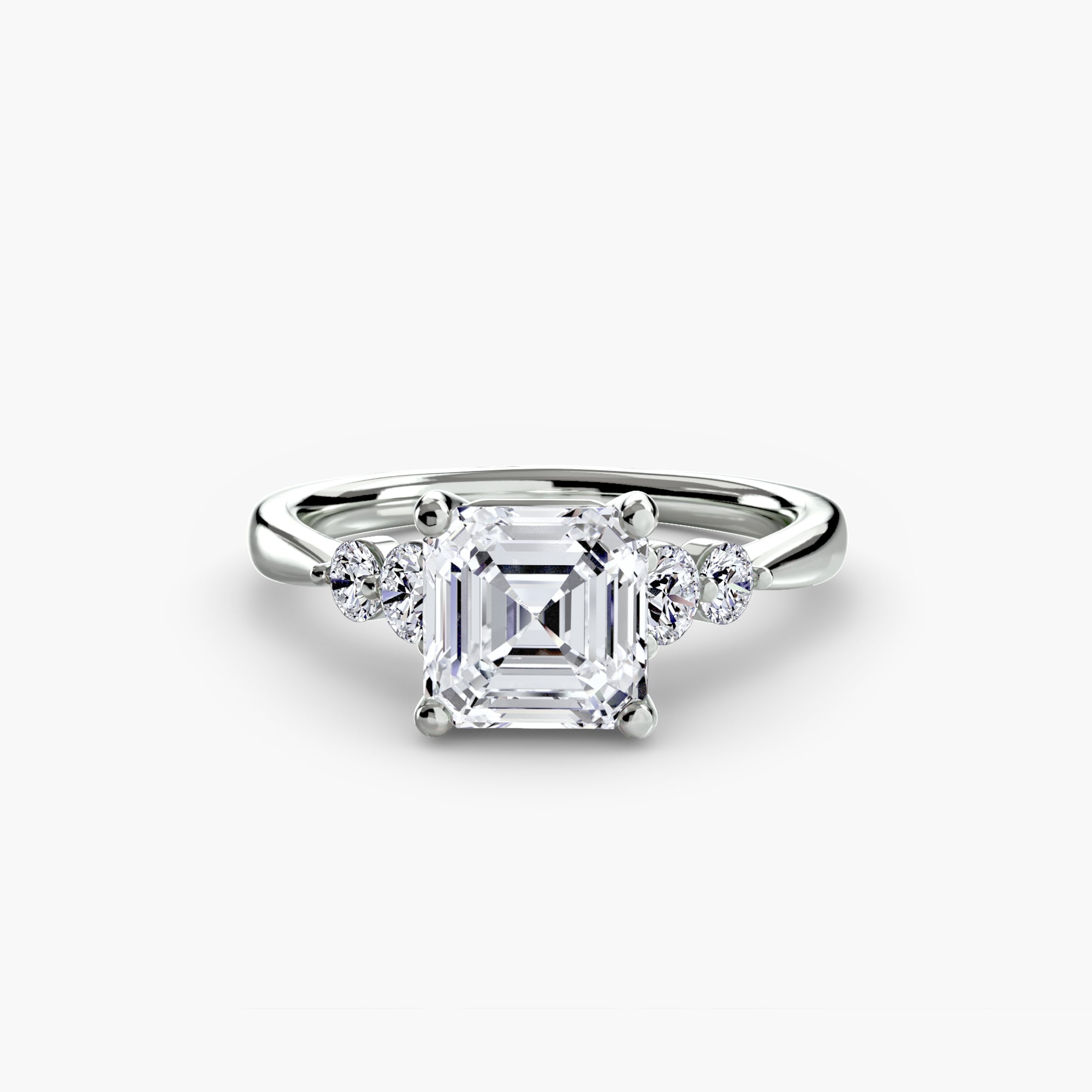 Twin Accent Solitaire Setting