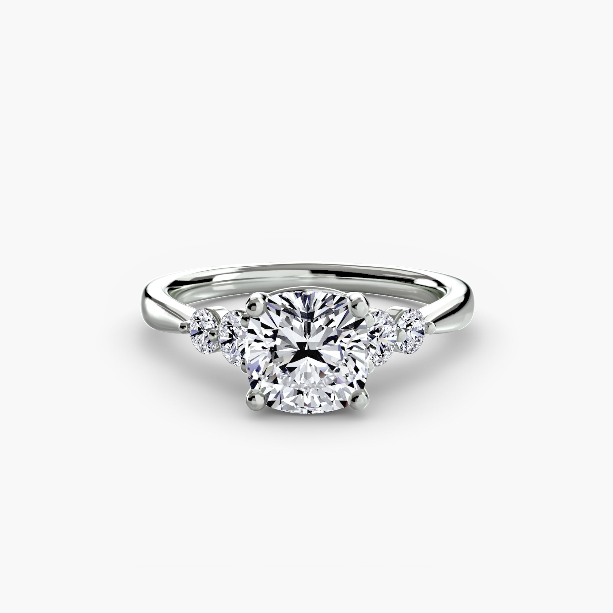 Twin Accent Solitaire Setting