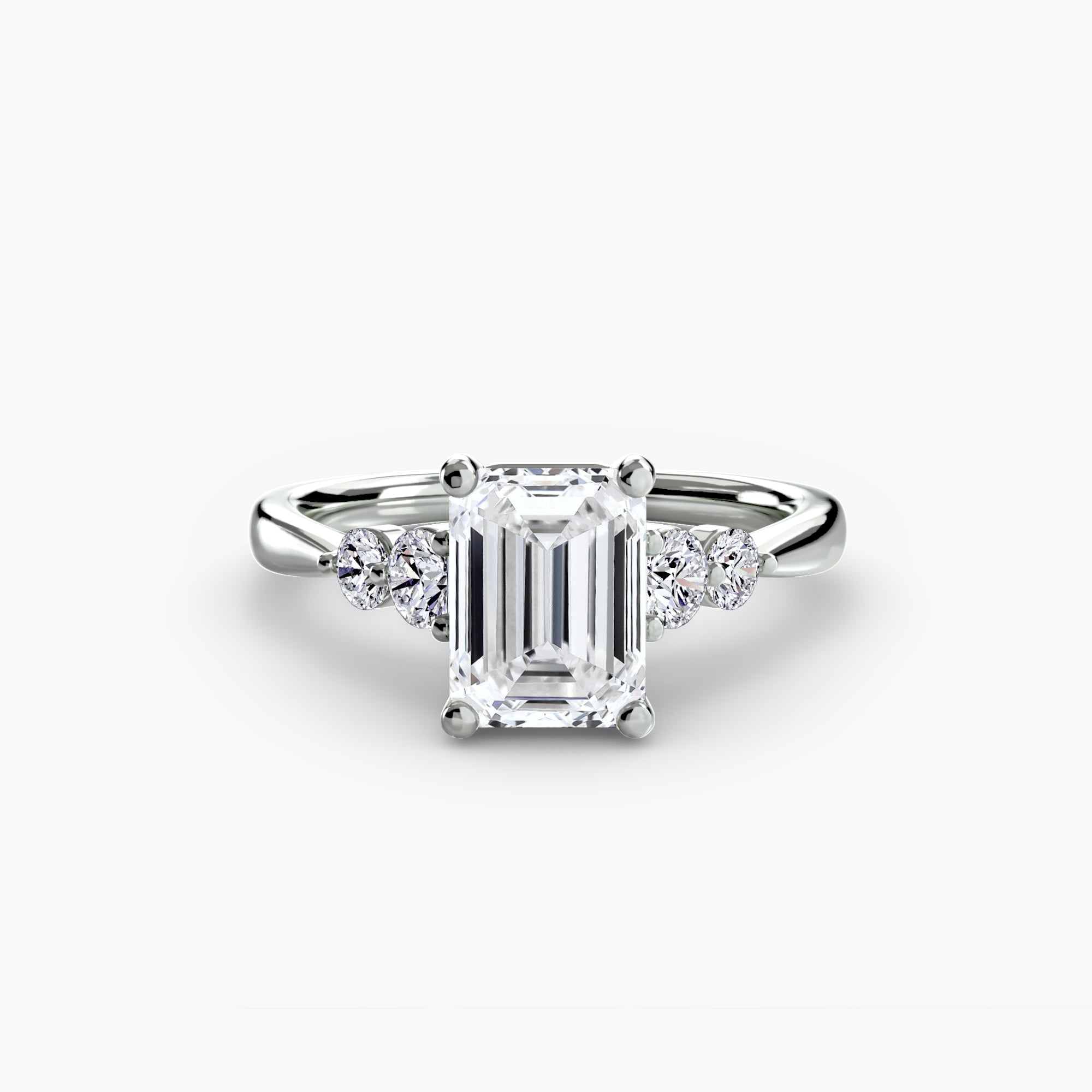 Twin Accent Solitaire Setting