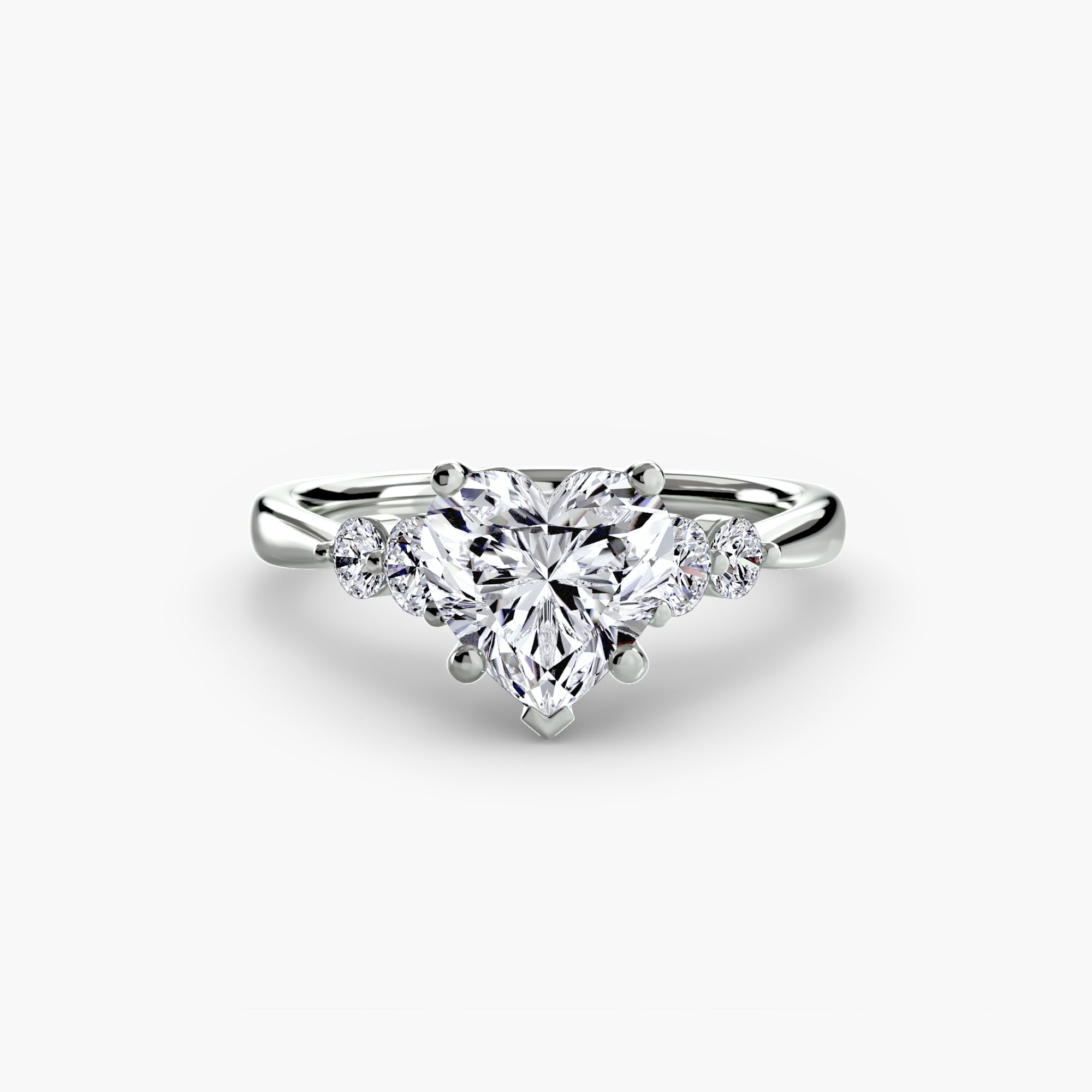 Twin Accent Solitaire Setting