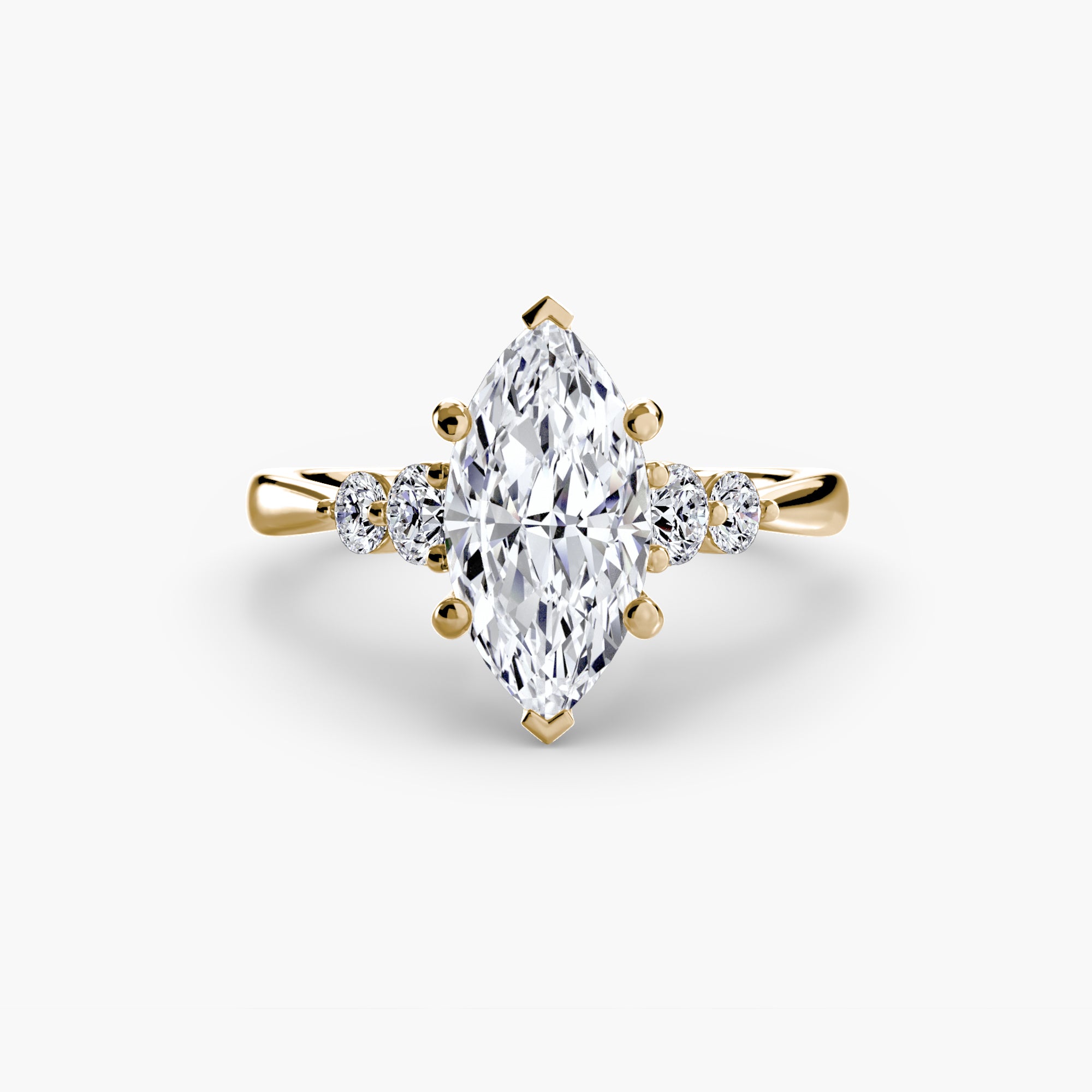 Twin Accent Solitaire Setting