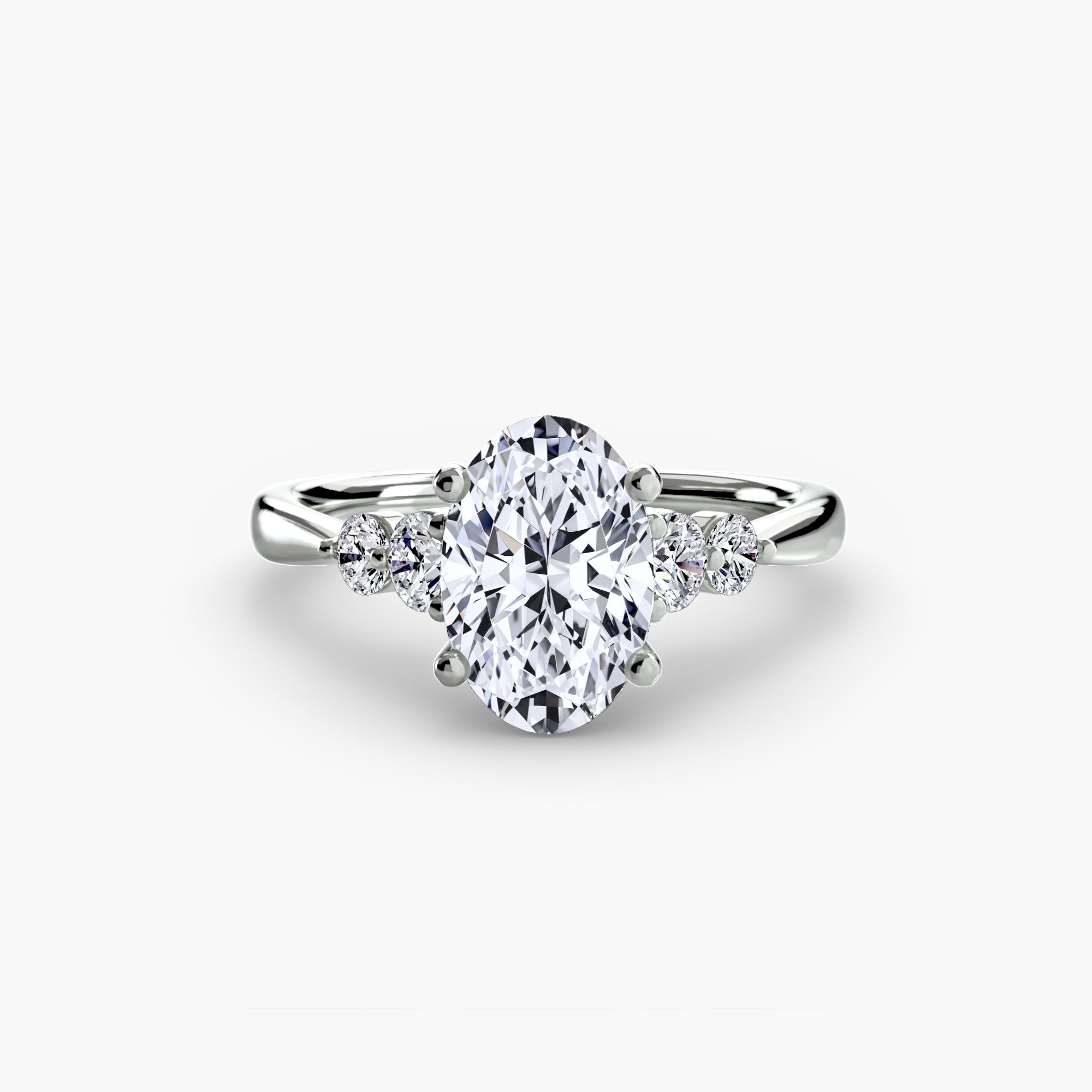 Twin Accent Solitaire Setting