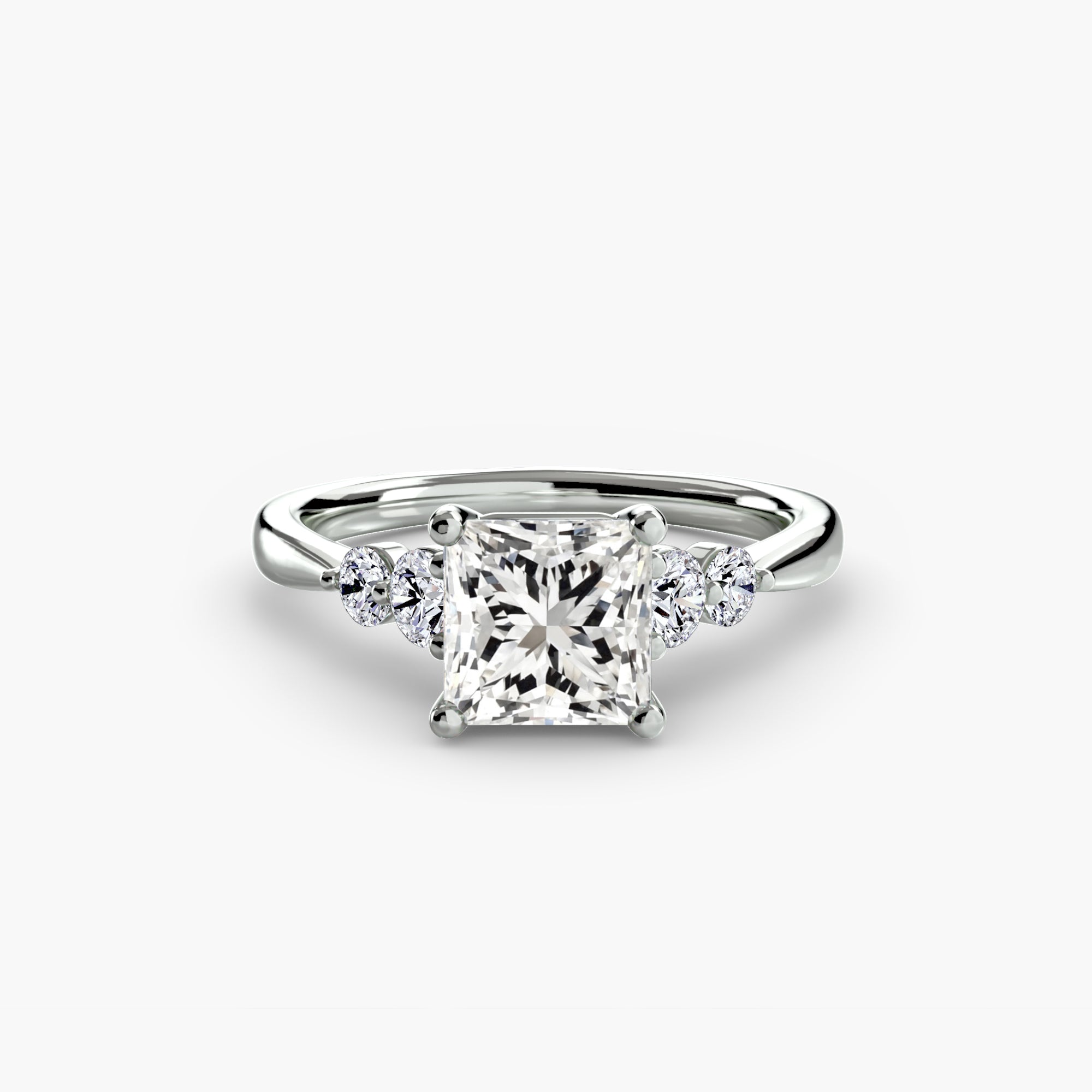 Twin Accent Solitaire Setting