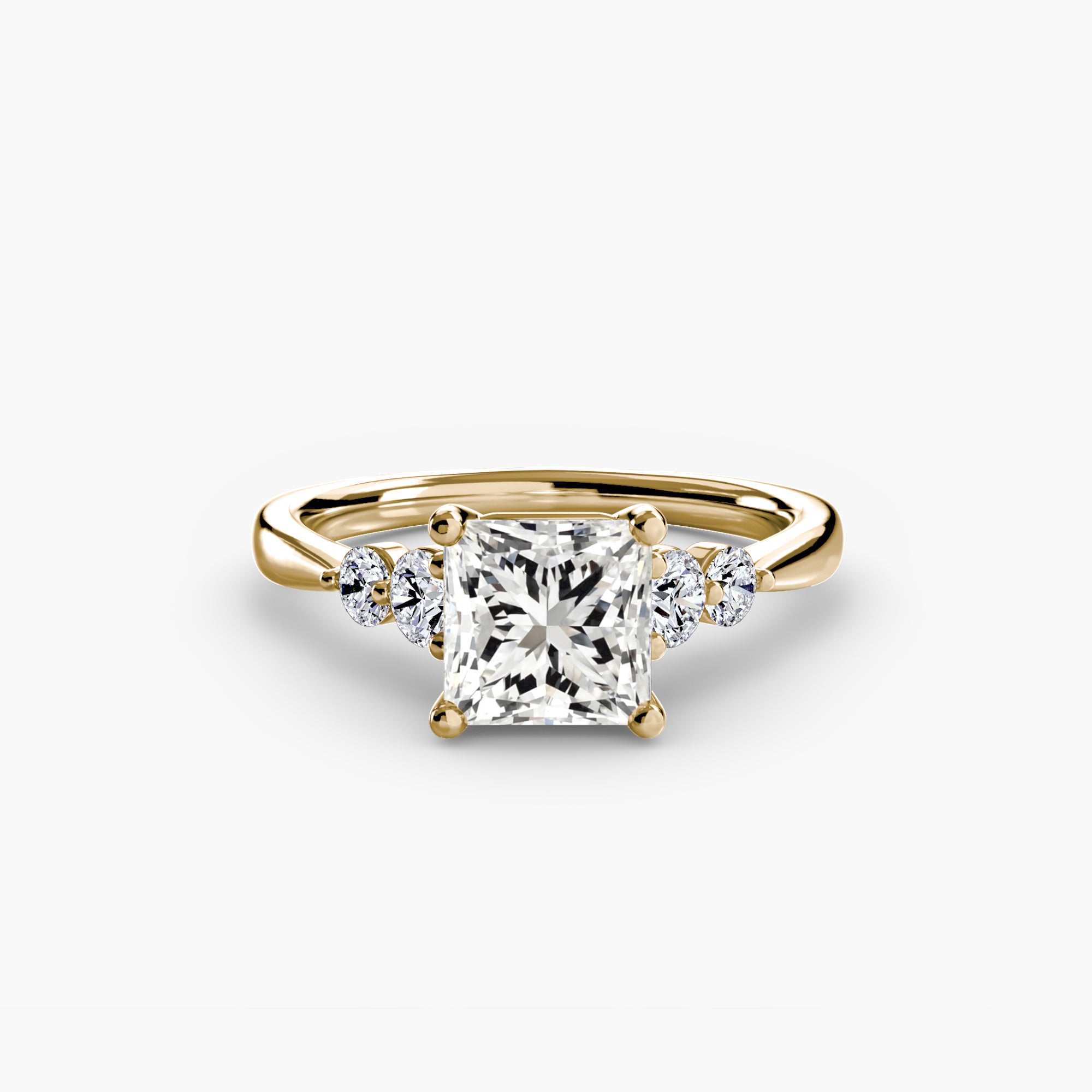 Twin Accent Solitaire Setting