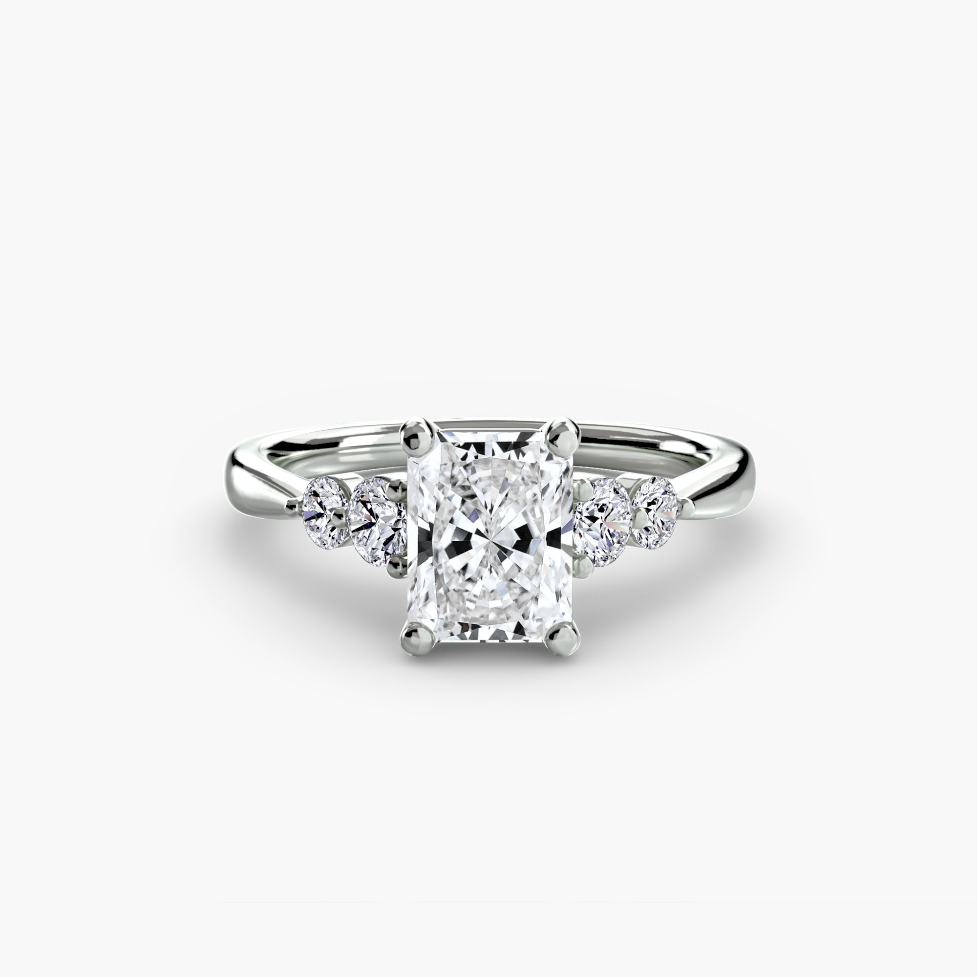 Twin Accent Solitaire Setting