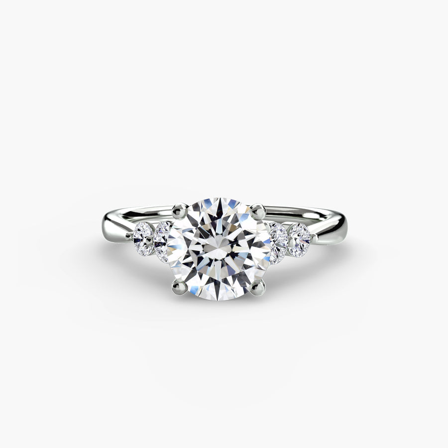 Twin Accent Solitaire Setting