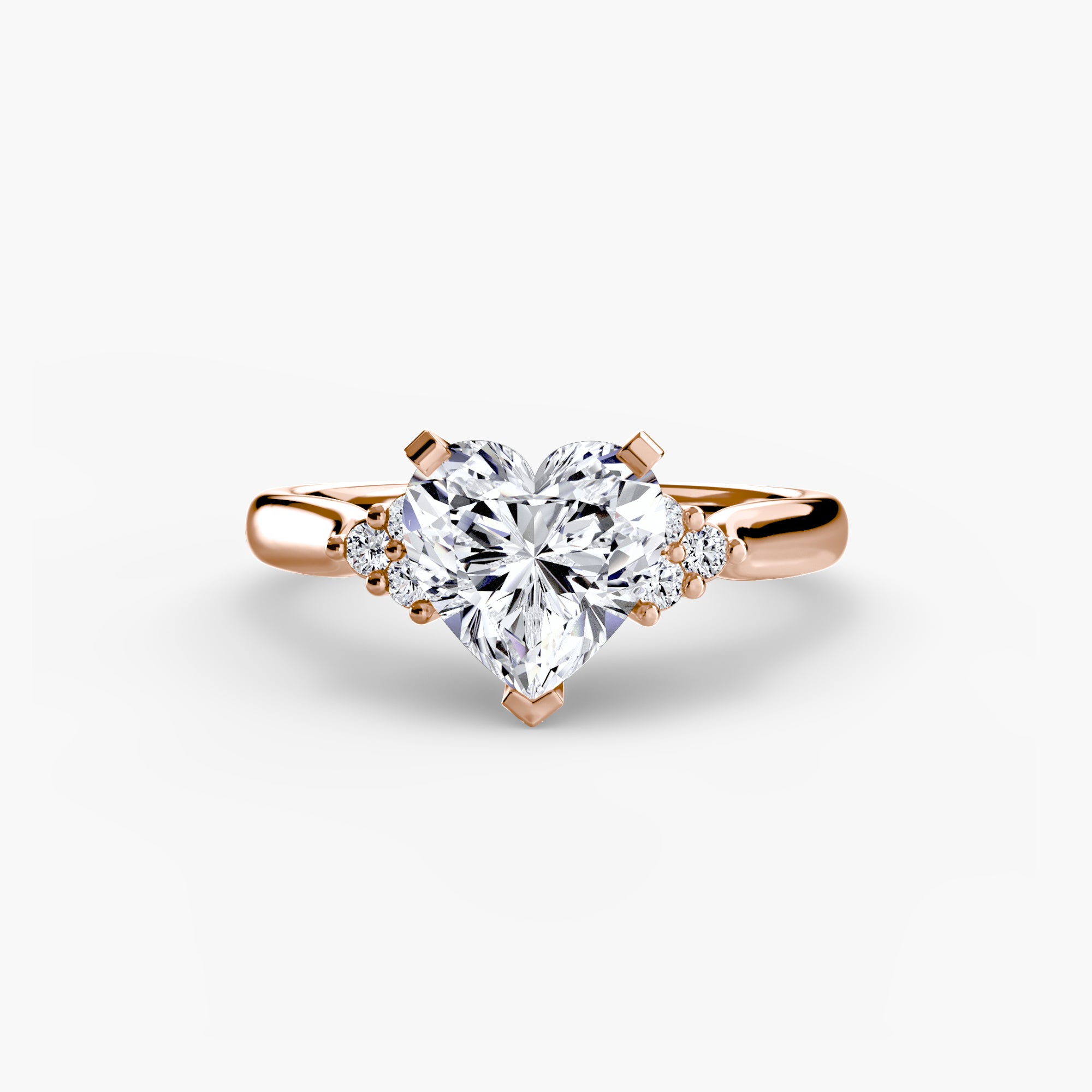 Wide Band Cluster Shoulder Solitaire Setting