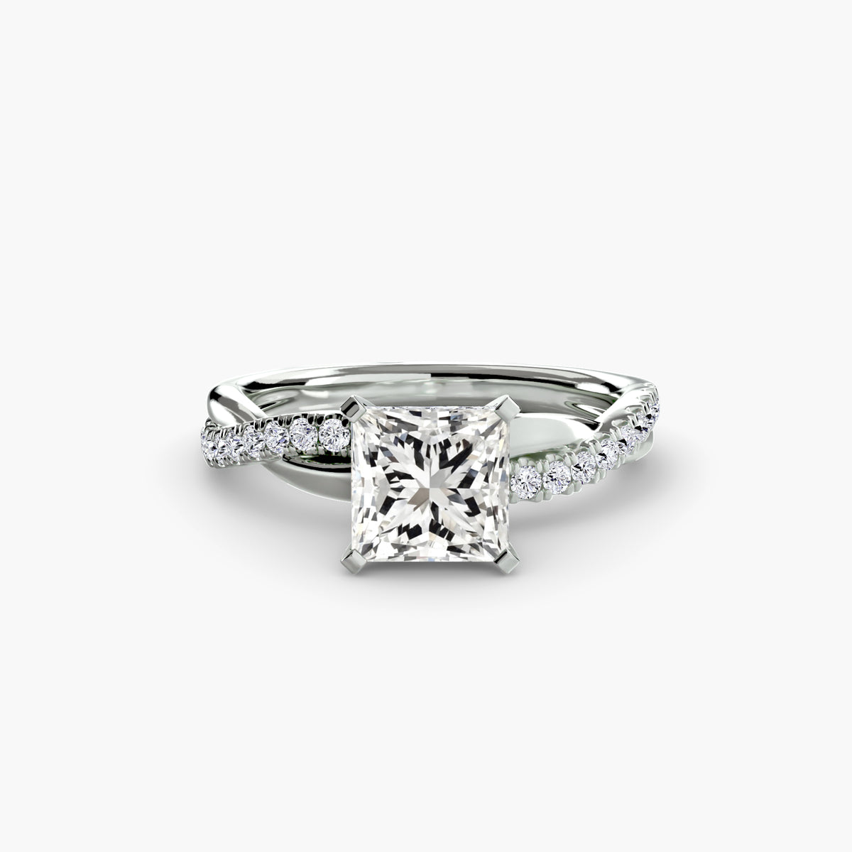 Infinity Twist Pavé Setting