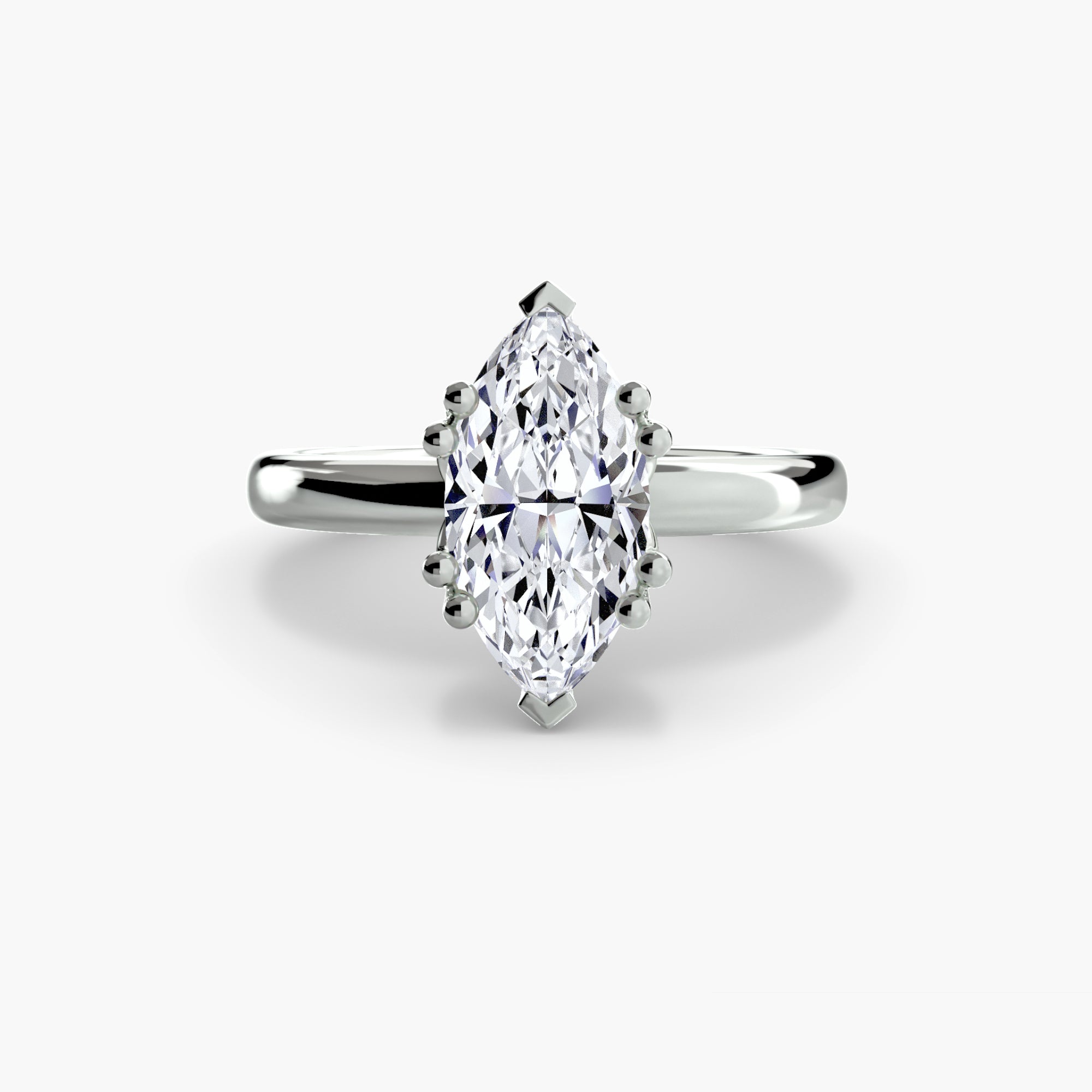 Eight Prong Solitaire Setting