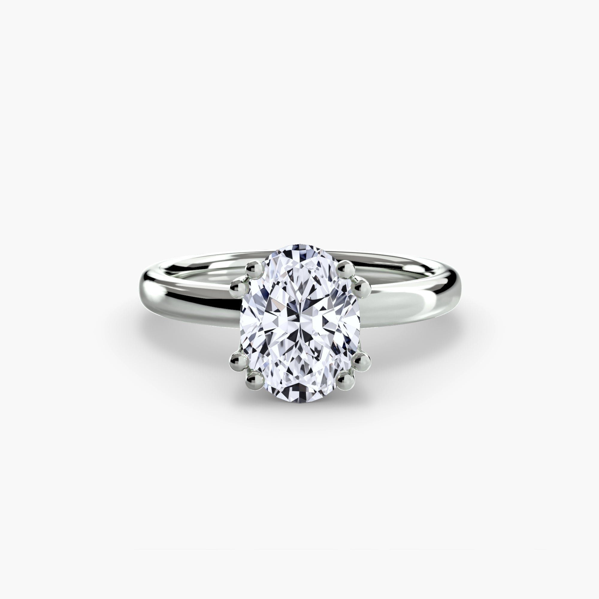 Eight Prong Solitaire Setting