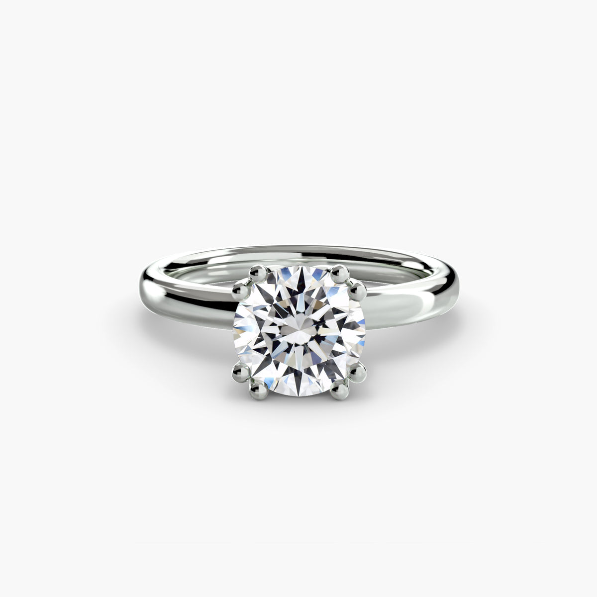 Eight Prong Solitaire Setting