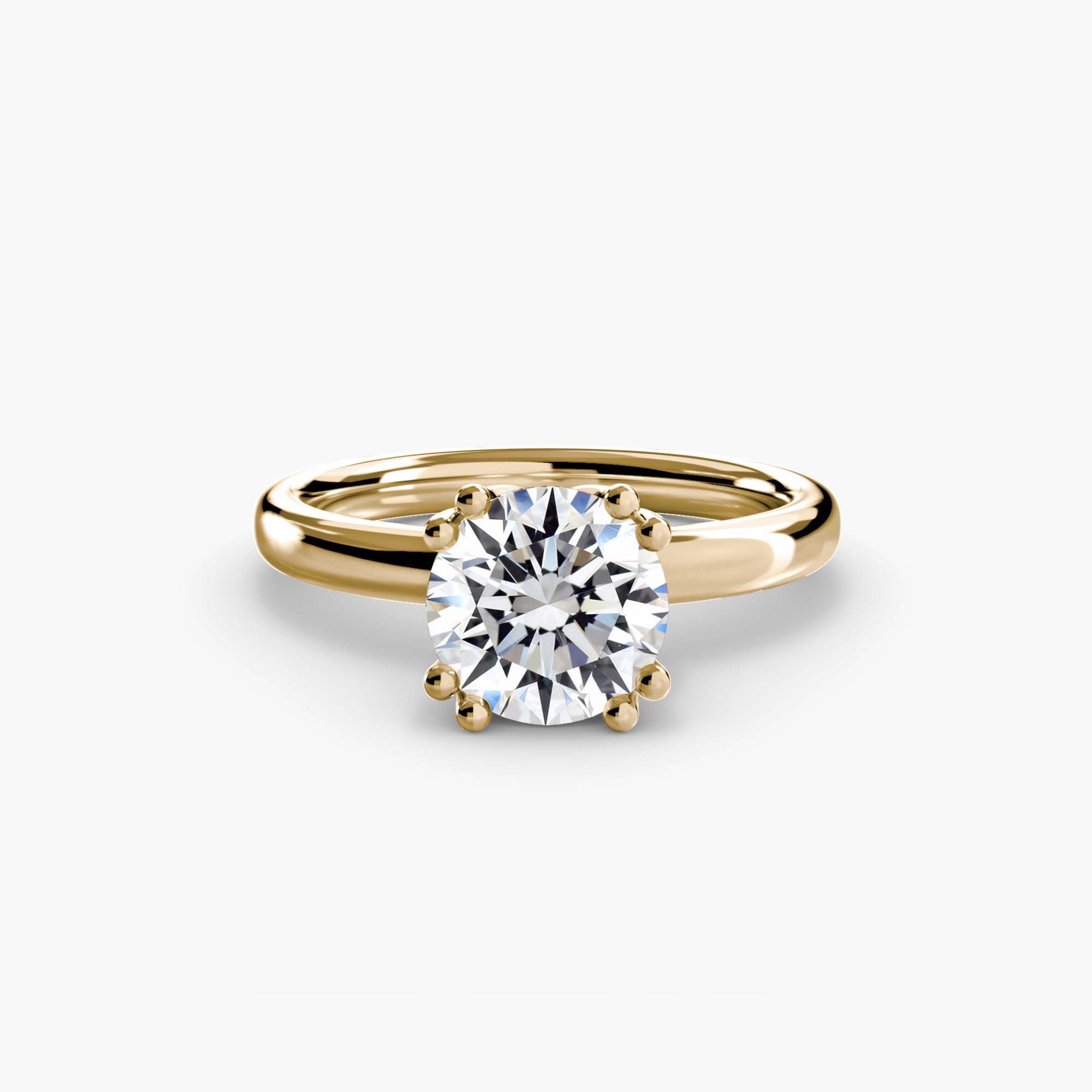 Eight Prong Solitaire Setting