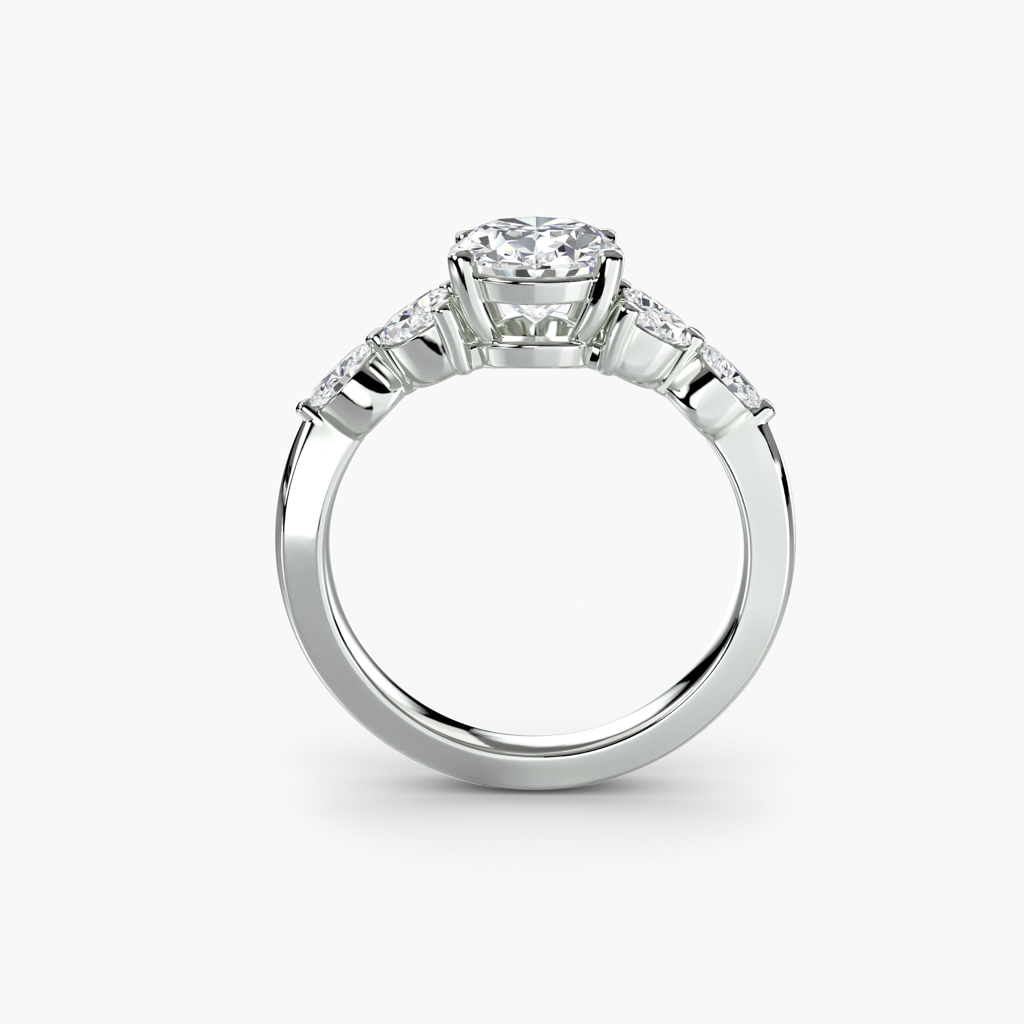 Oval Shoulder Cluster Setting