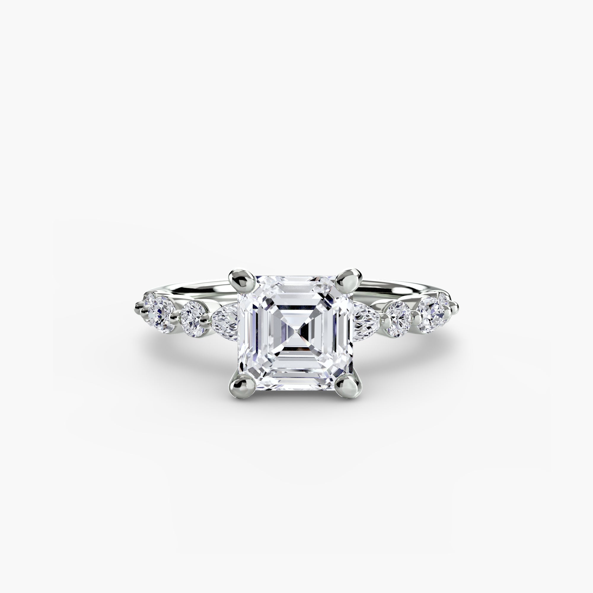 Light Eternity Pavé Solitaire Setting
