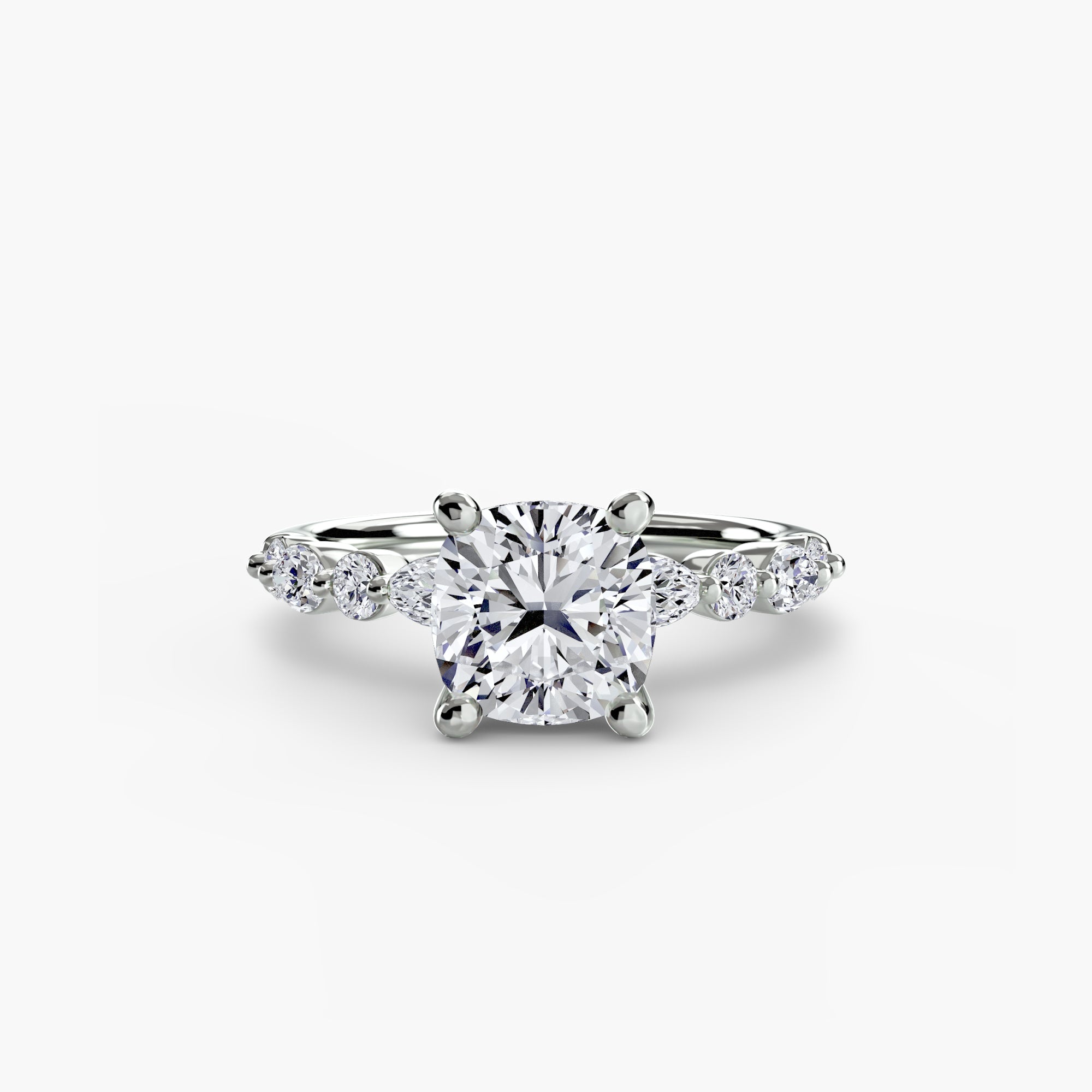 Light Eternity Pavé Solitaire Setting