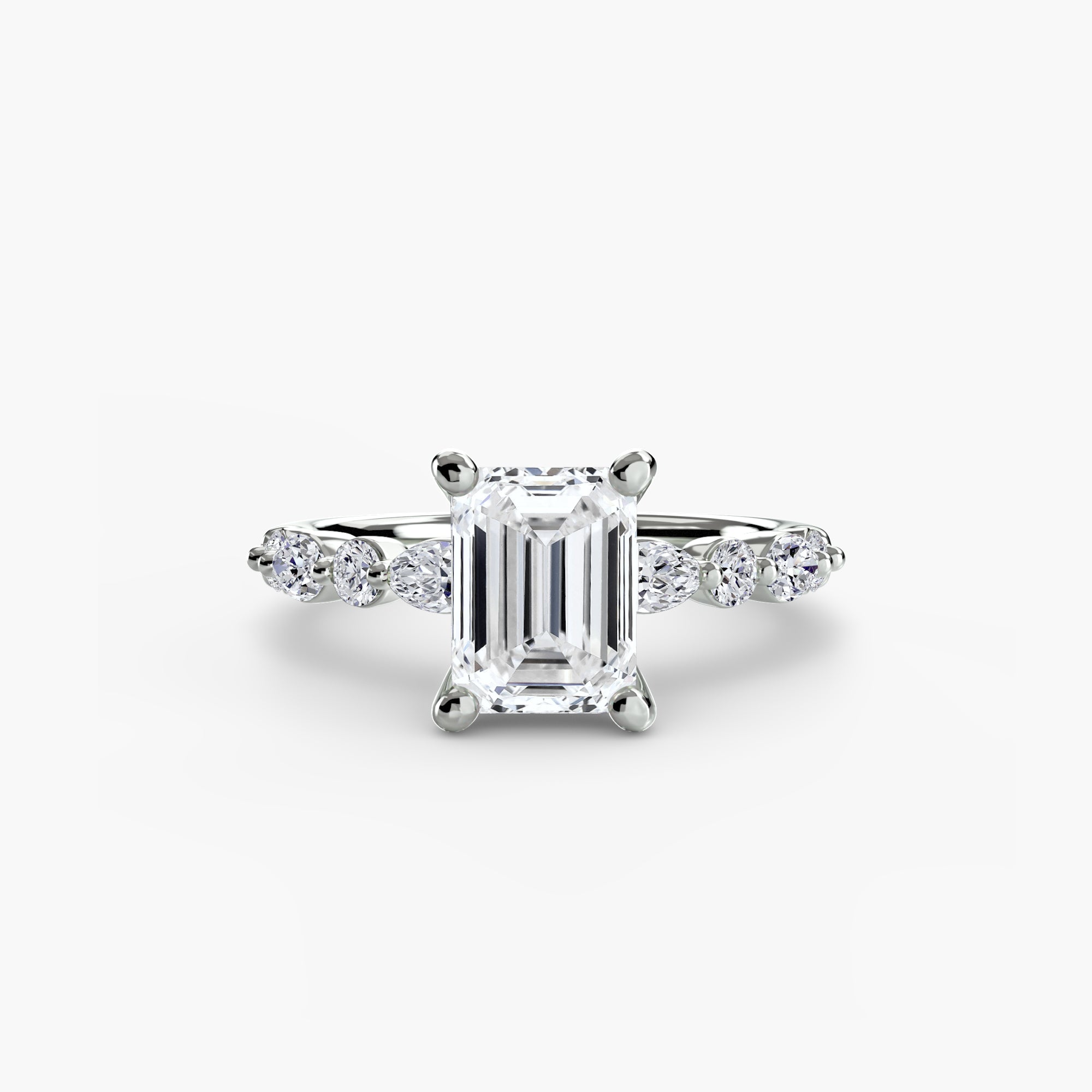 Light Eternity Pavé Solitaire Setting