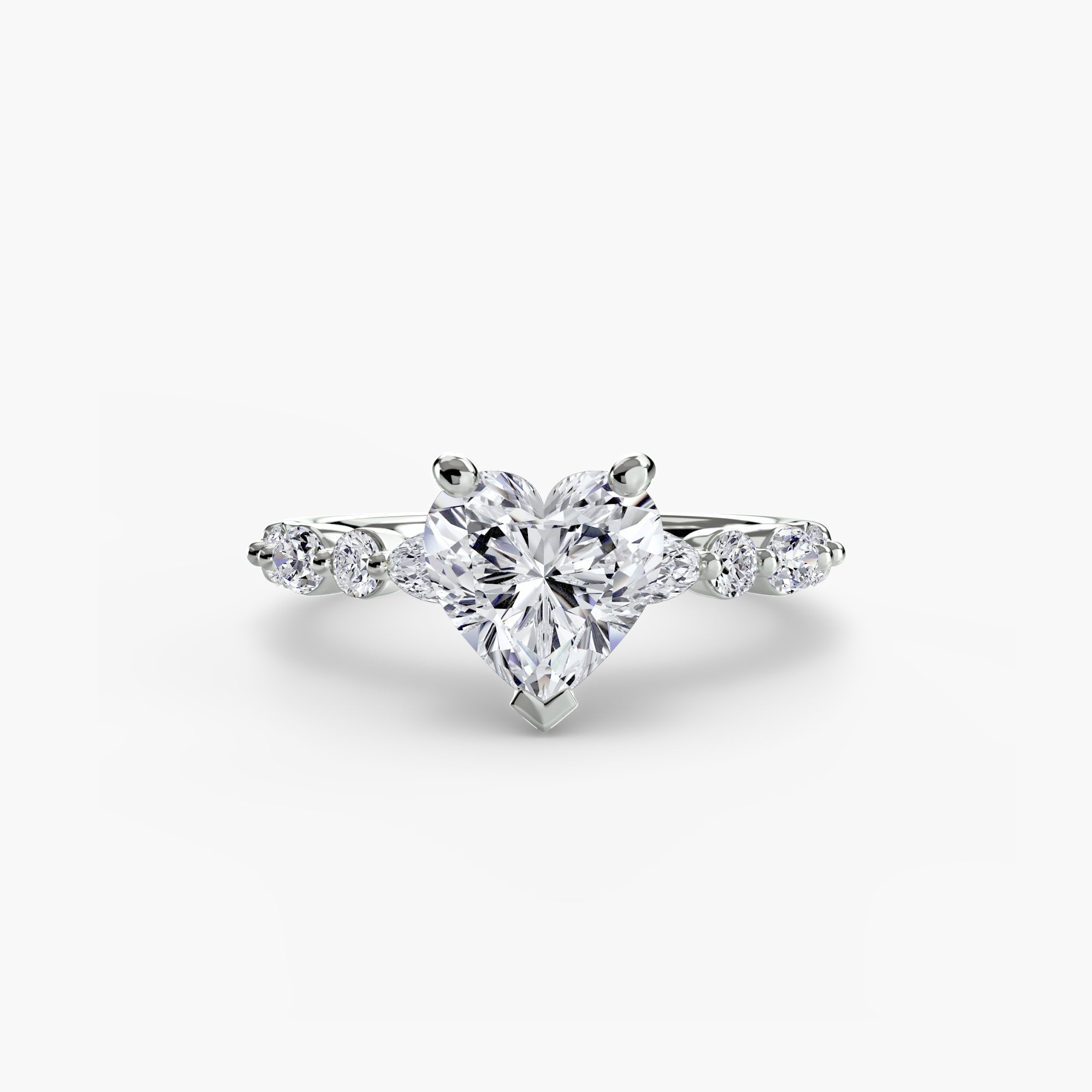 Light Eternity Pavé Solitaire Setting