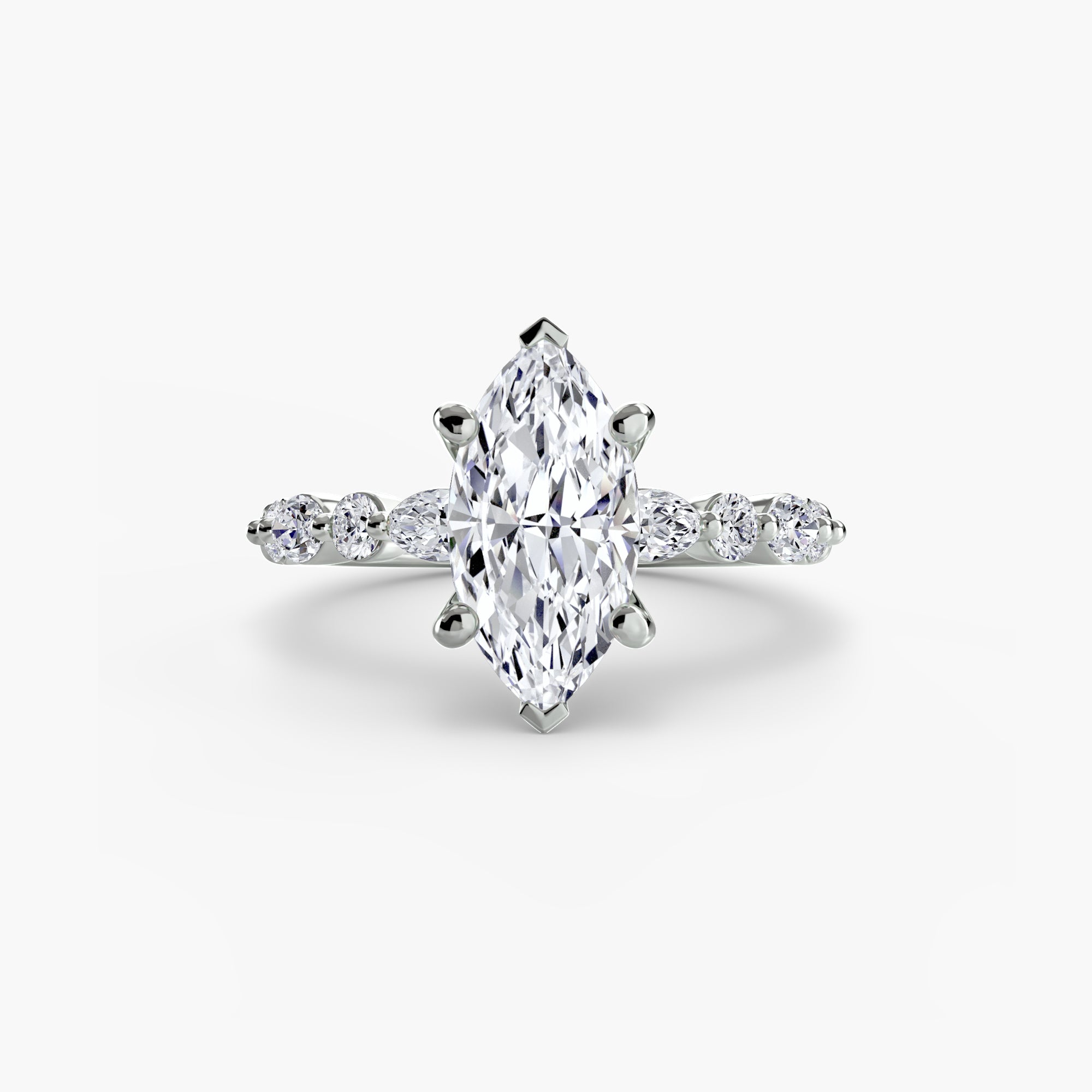 Light Eternity Pavé Solitaire Setting