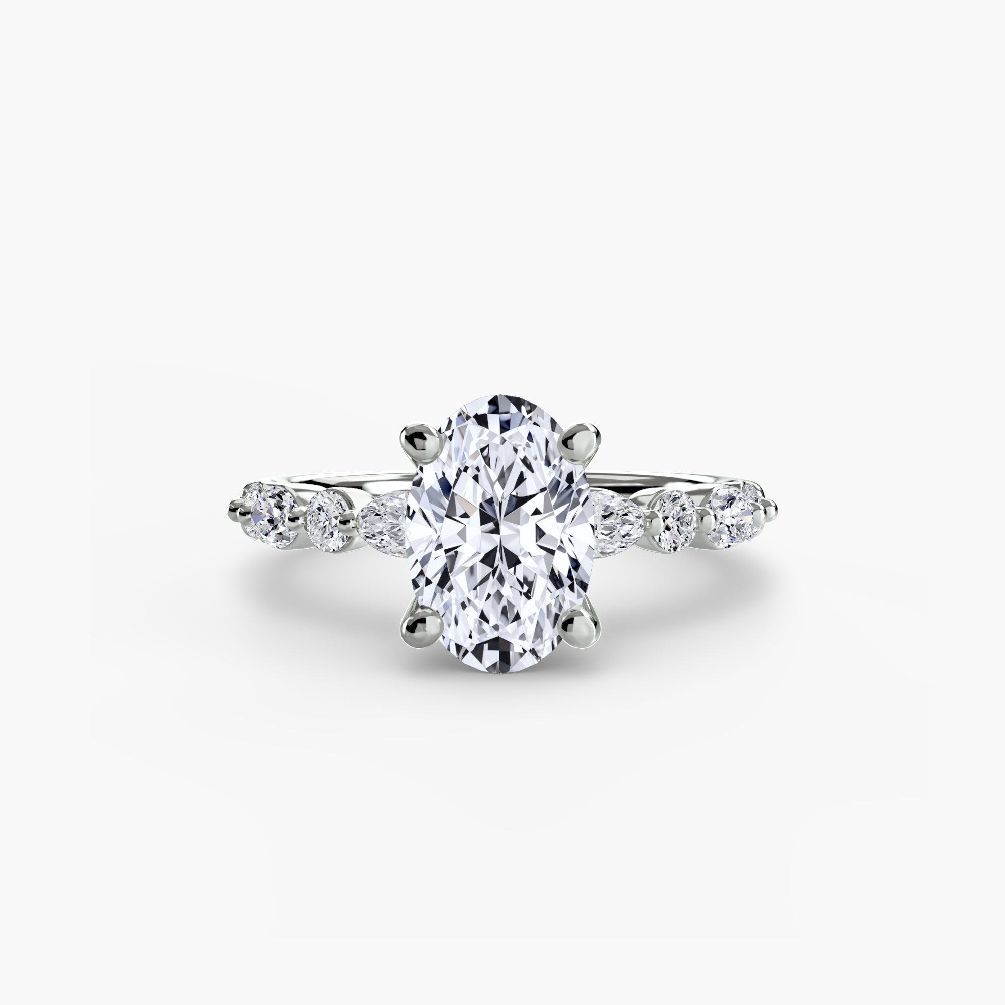 Light Eternity Pavé Solitaire Setting