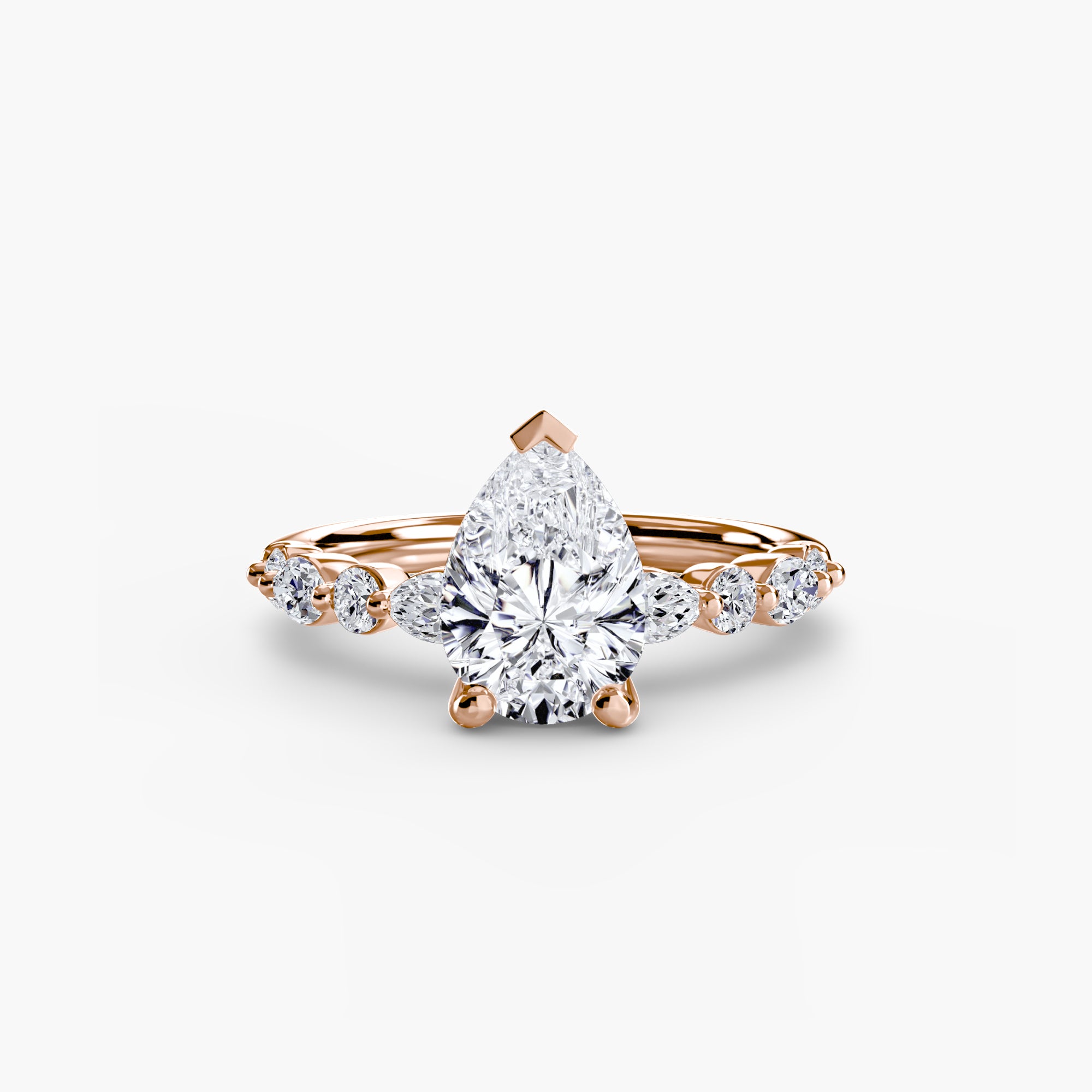 Light Eternity Pavé Solitaire Setting