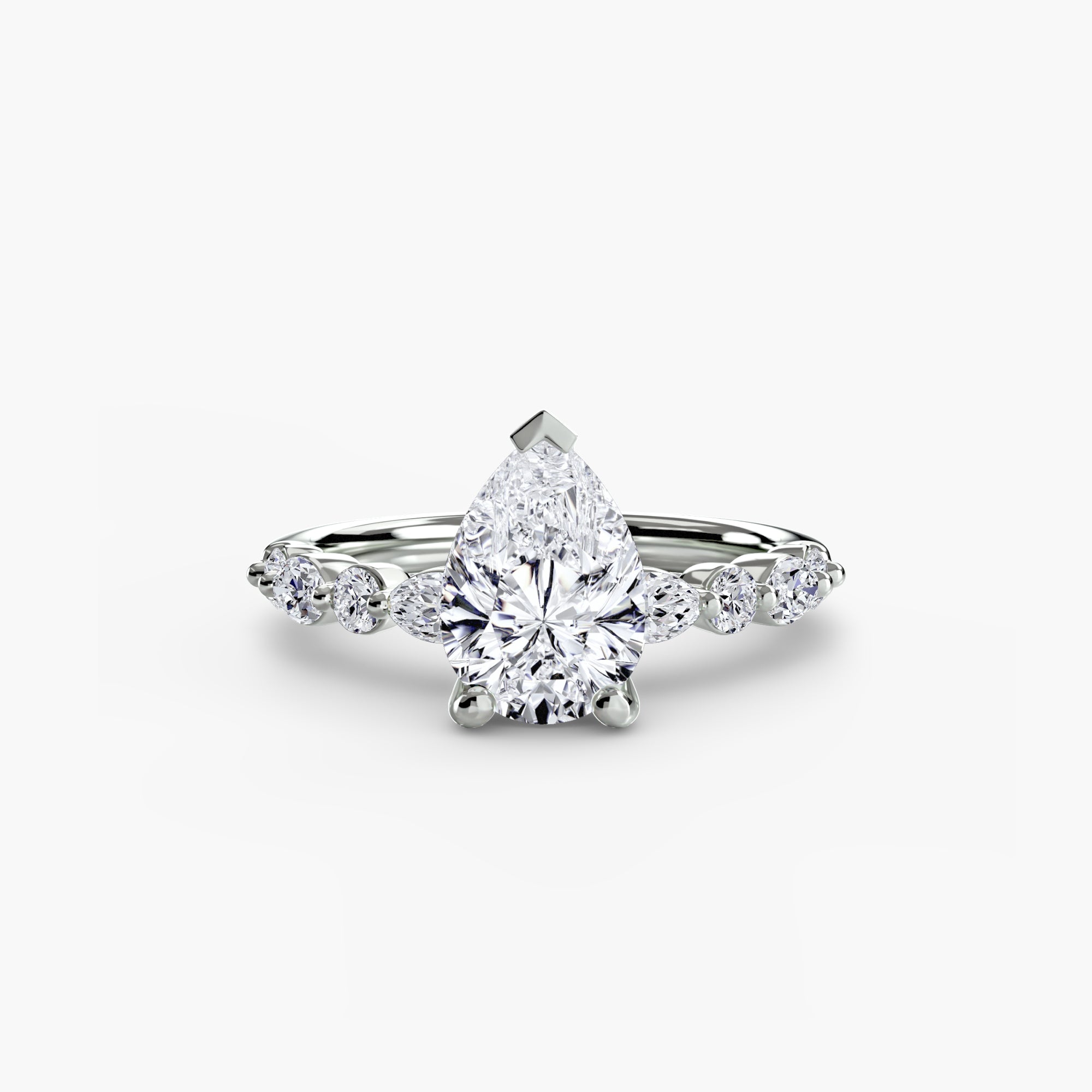 Light Eternity Pavé Solitaire Setting