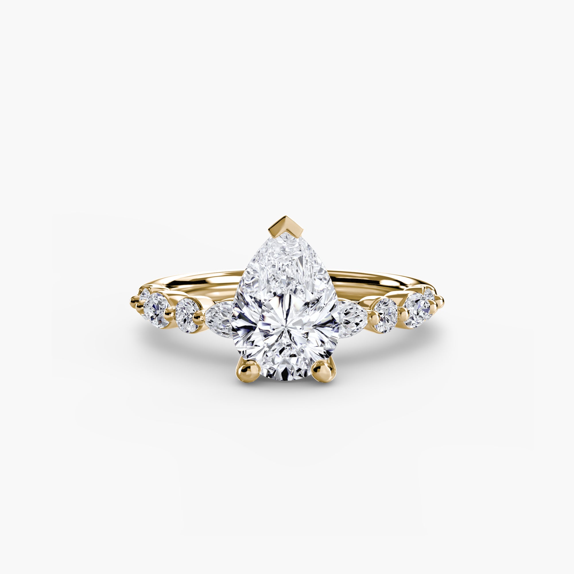 Light Eternity Pavé Solitaire Setting