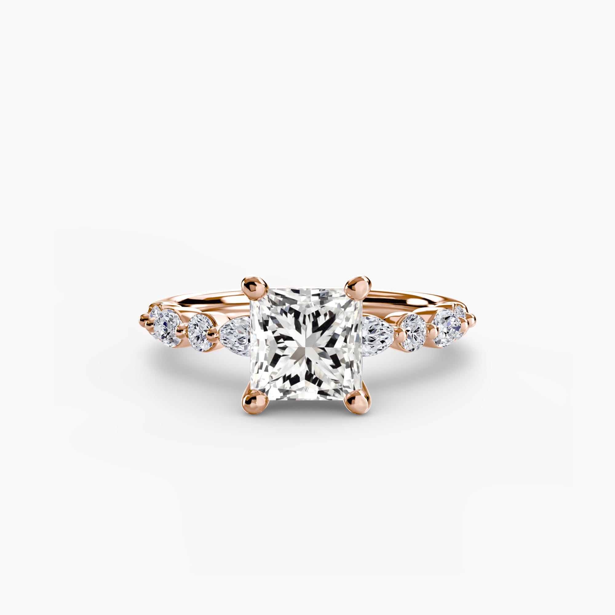 Light Eternity Pavé Solitaire Setting