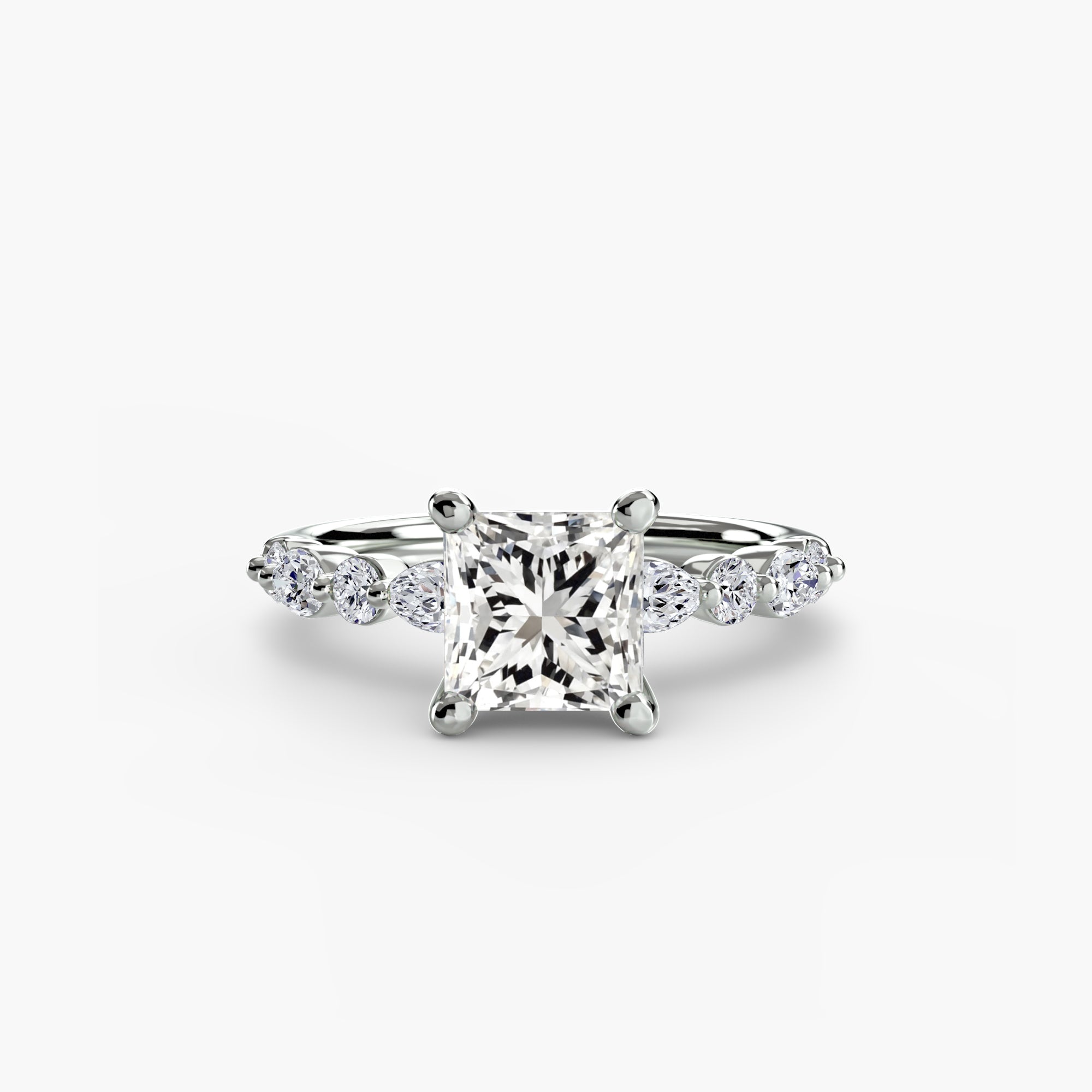 Light Eternity Pavé Solitaire Setting