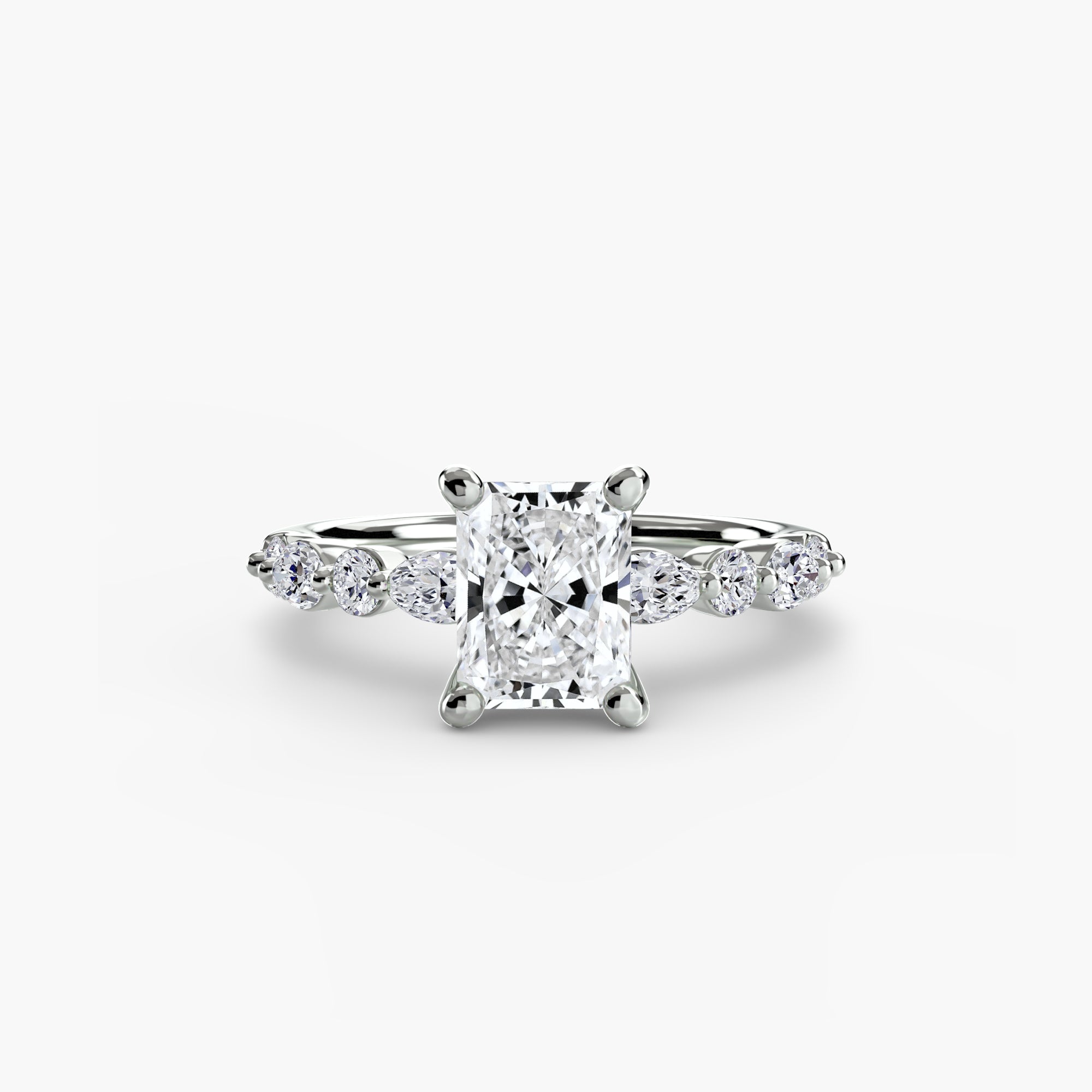Light Eternity Pavé Solitaire Setting